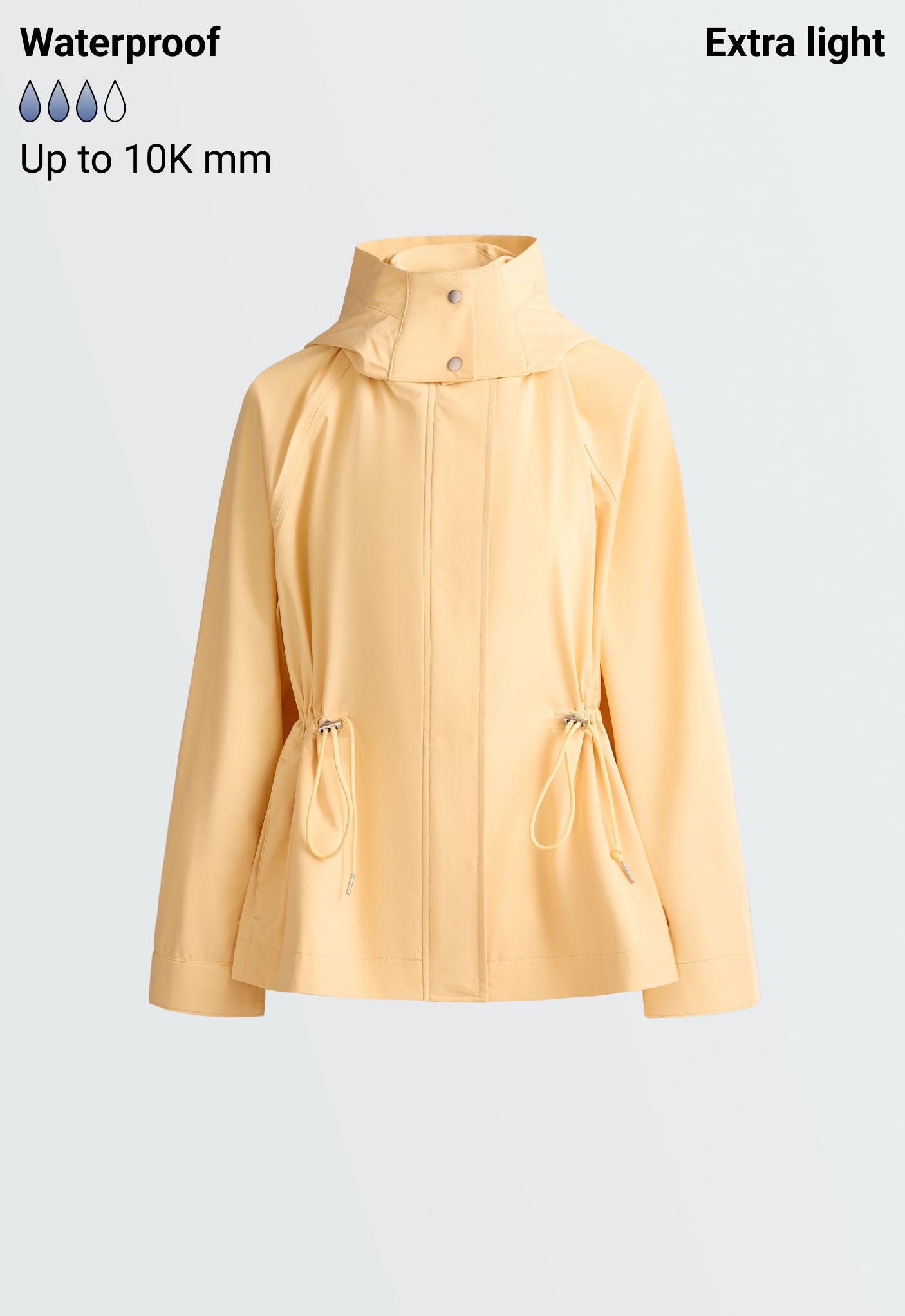 Extra lightweight 10k waterproof jacket — PALE YELLOW