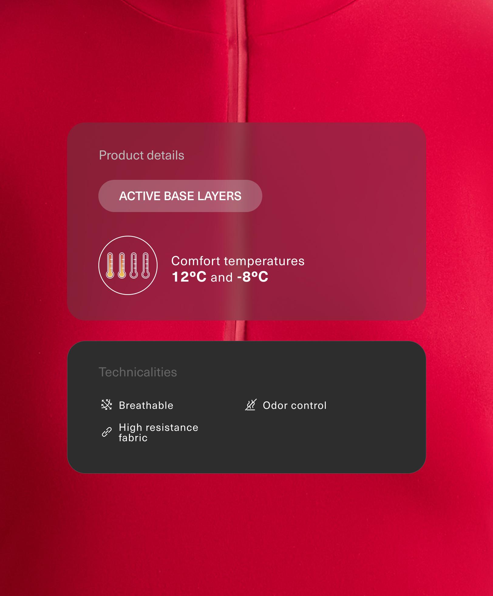 Camiseta térmica base layer media cremallera Camiseta térmica base layer media cremallera