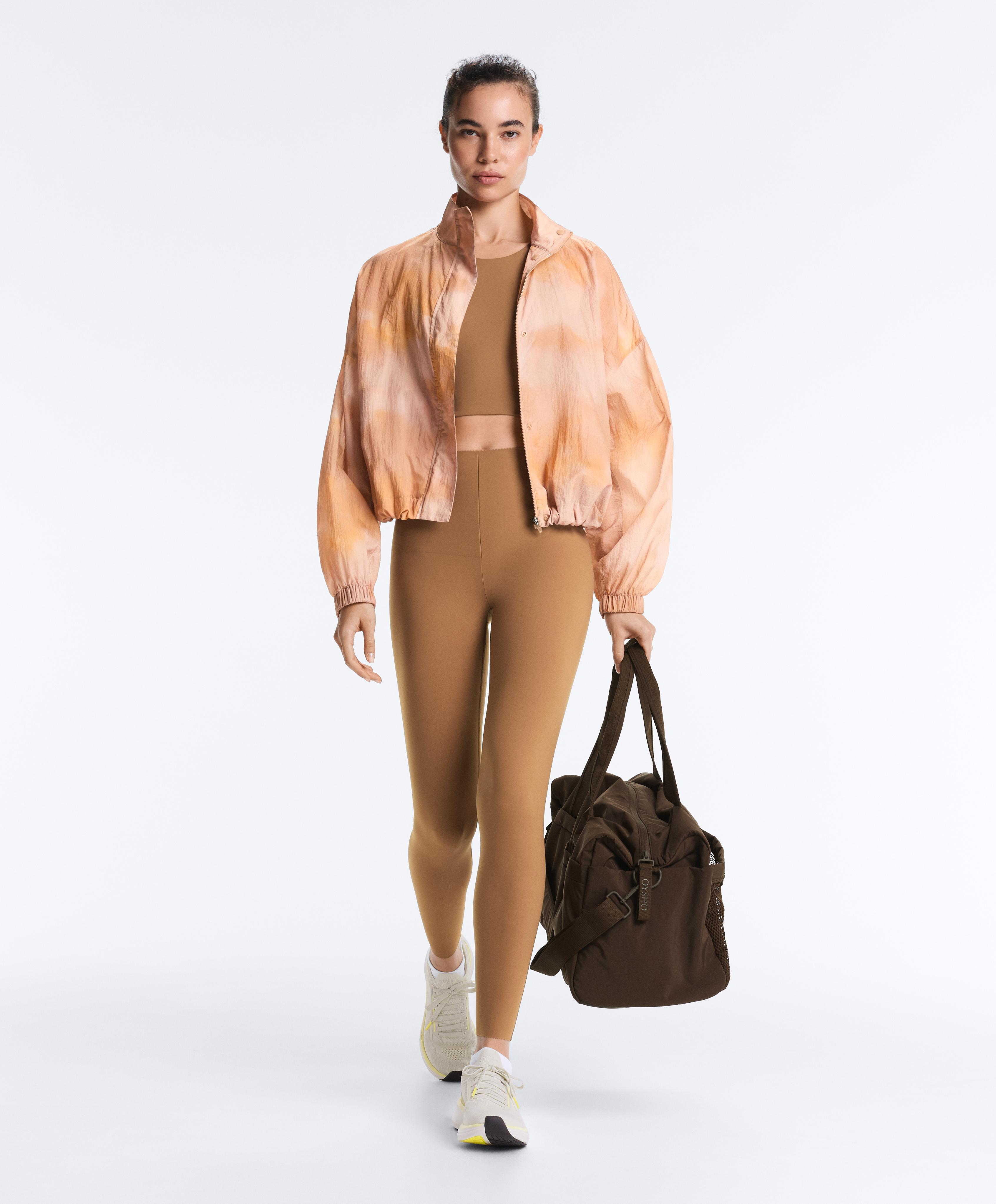 Light Touch crossover back tank top — PALE BROWN