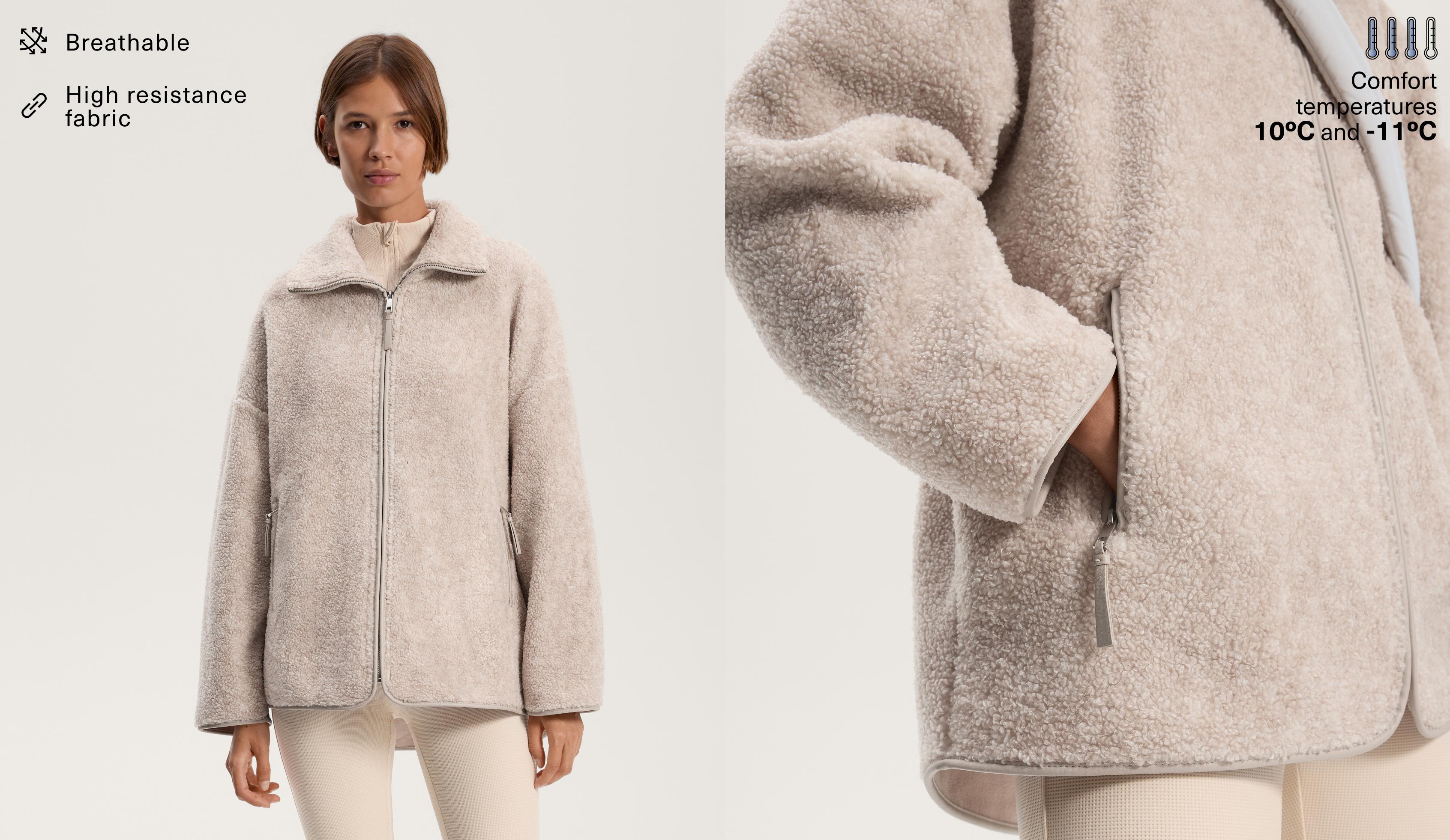 Veste oversize effet mouton