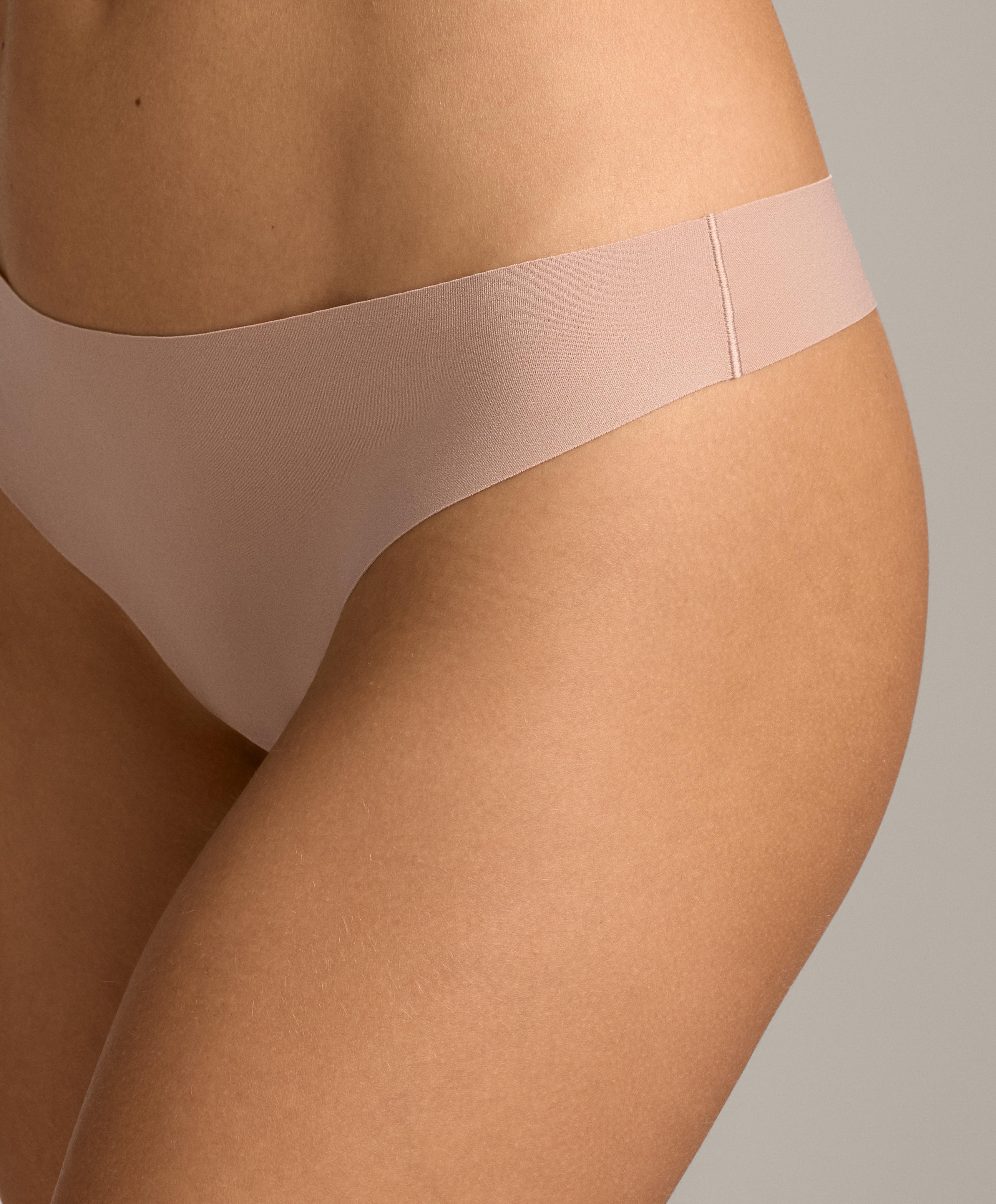 5 polyamide blend invisible thongs — BEIGE