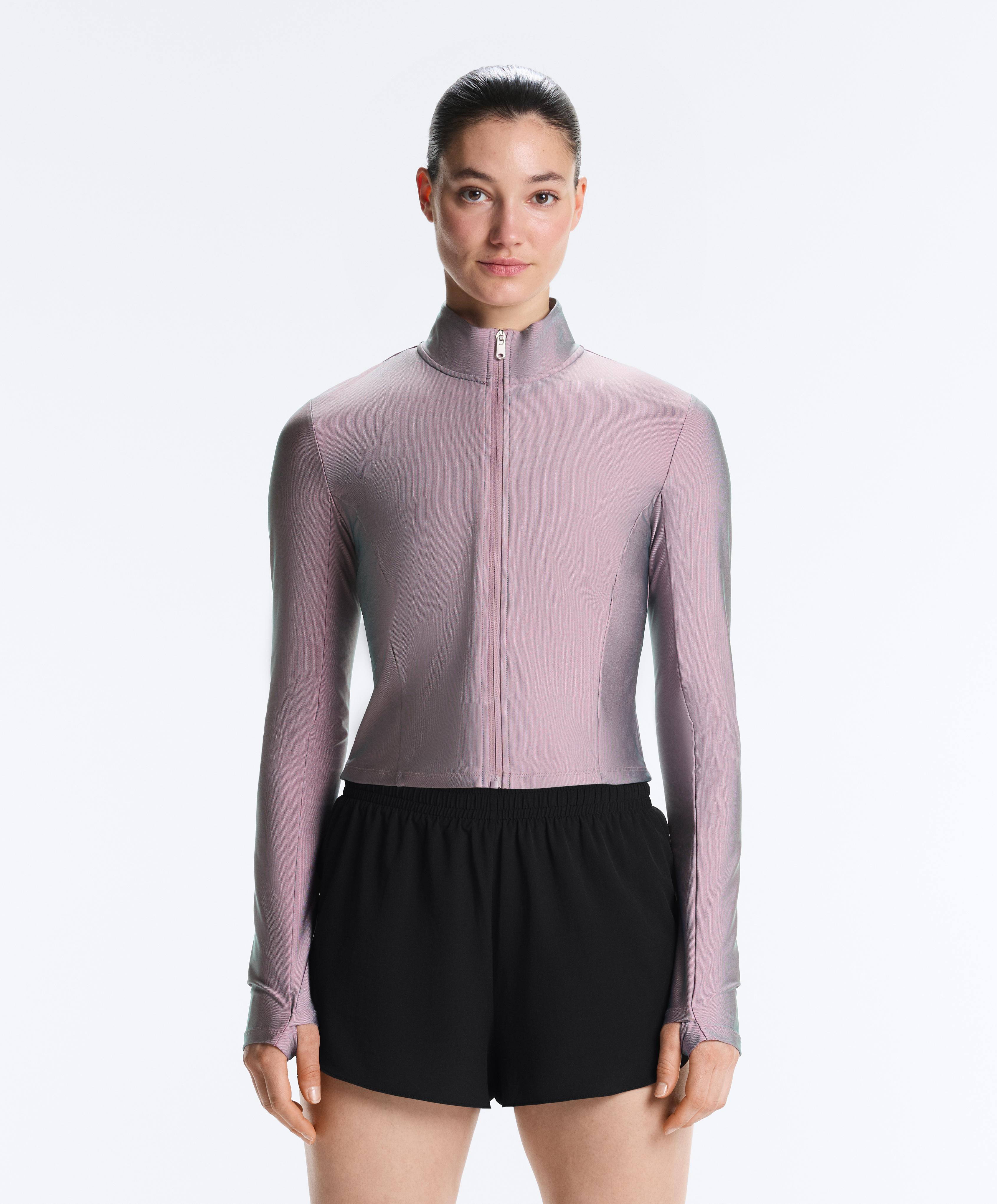 Iridescent technical jacket — WASHED PURPLE