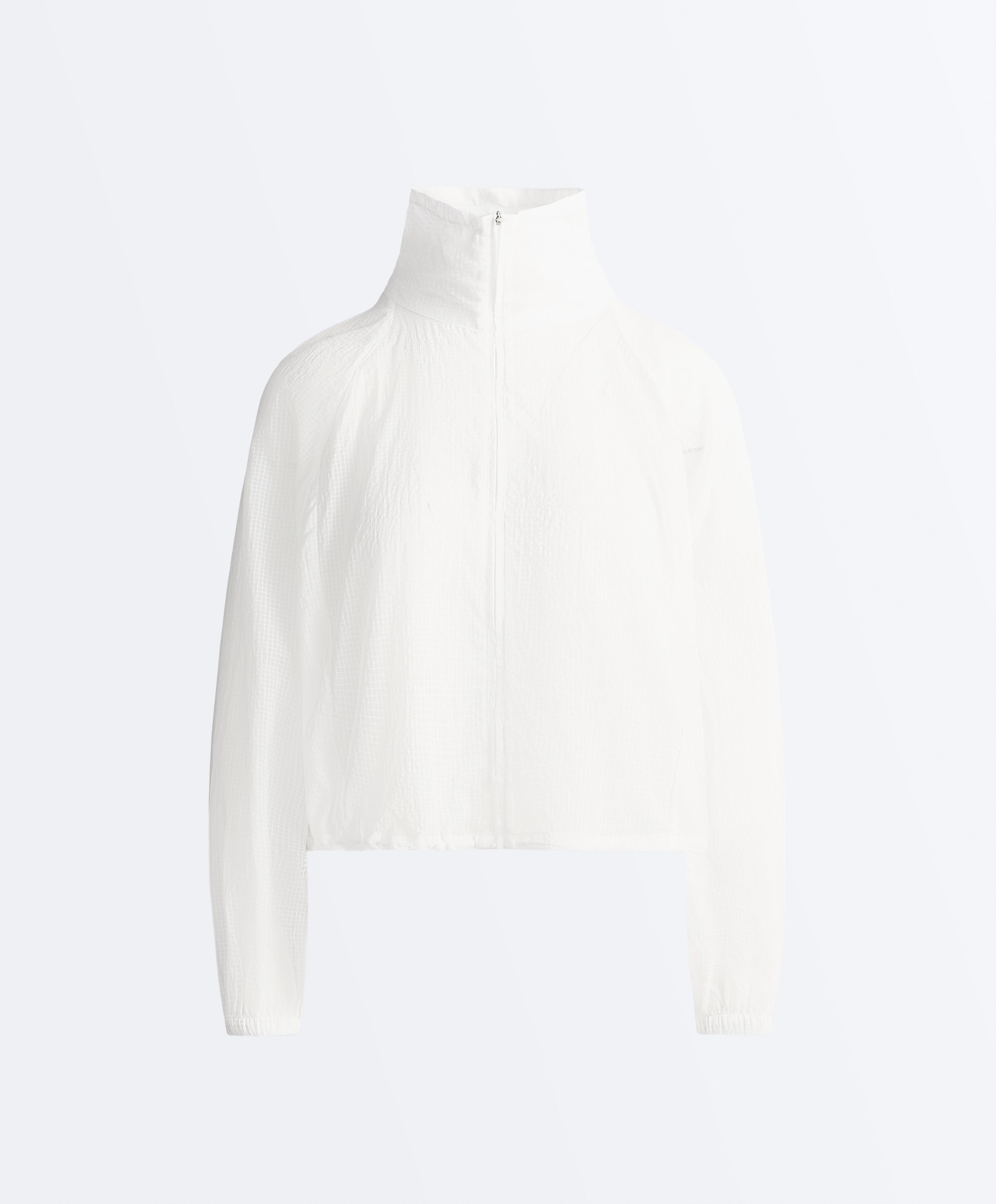 Check track jacket — WHITE