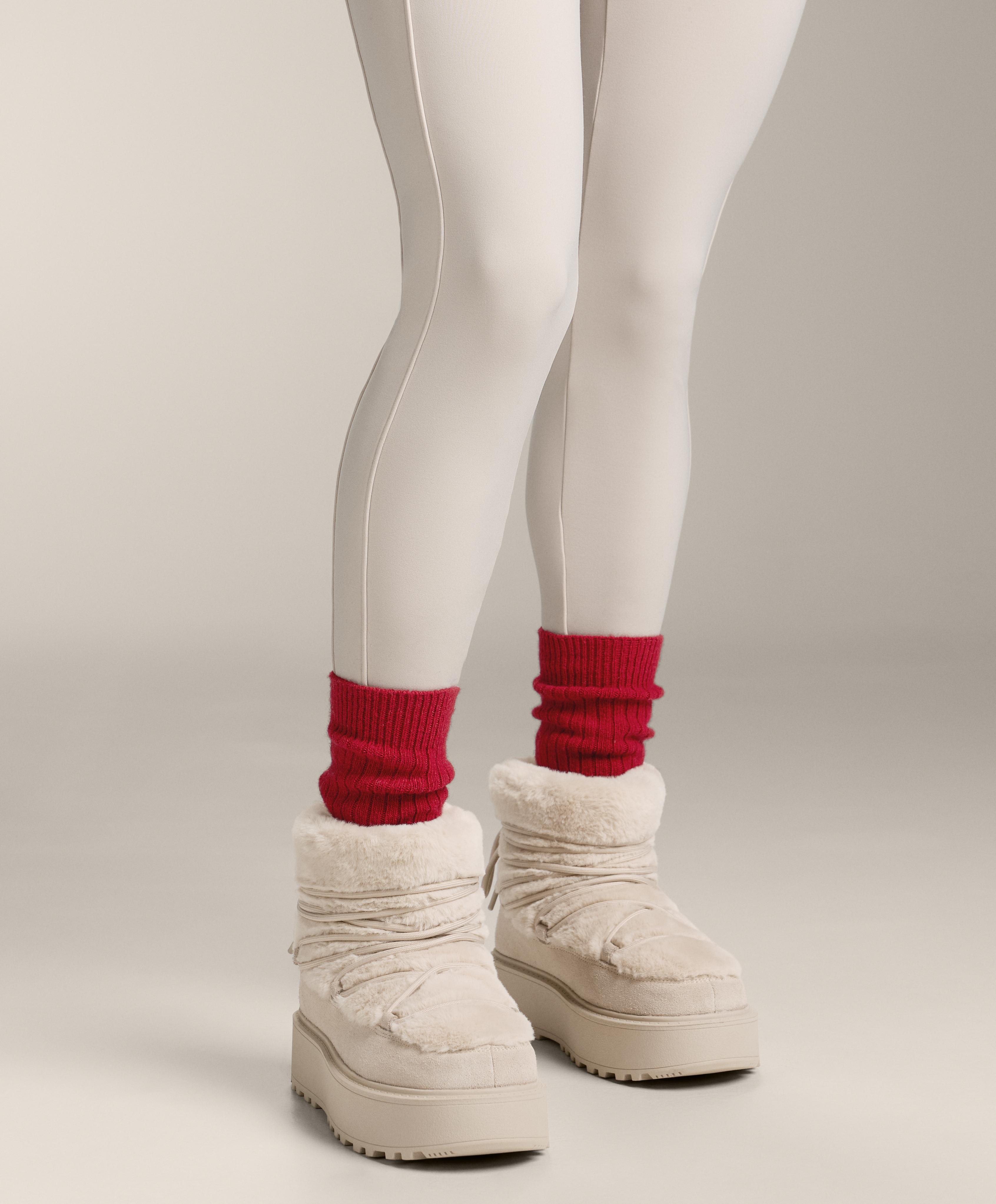 Classic socks 15% cashmere 10% wool — LOLLIPOP RED
