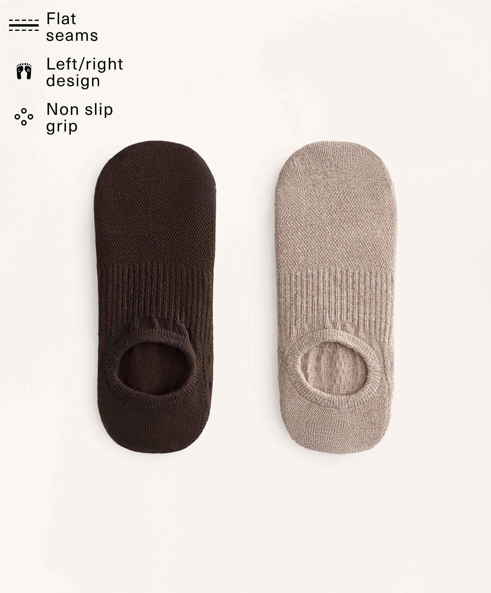 2 чифта чорапи за йога и пилатес от смес от памук 2 чифта чорапи за йога и пилатес от смес от памук