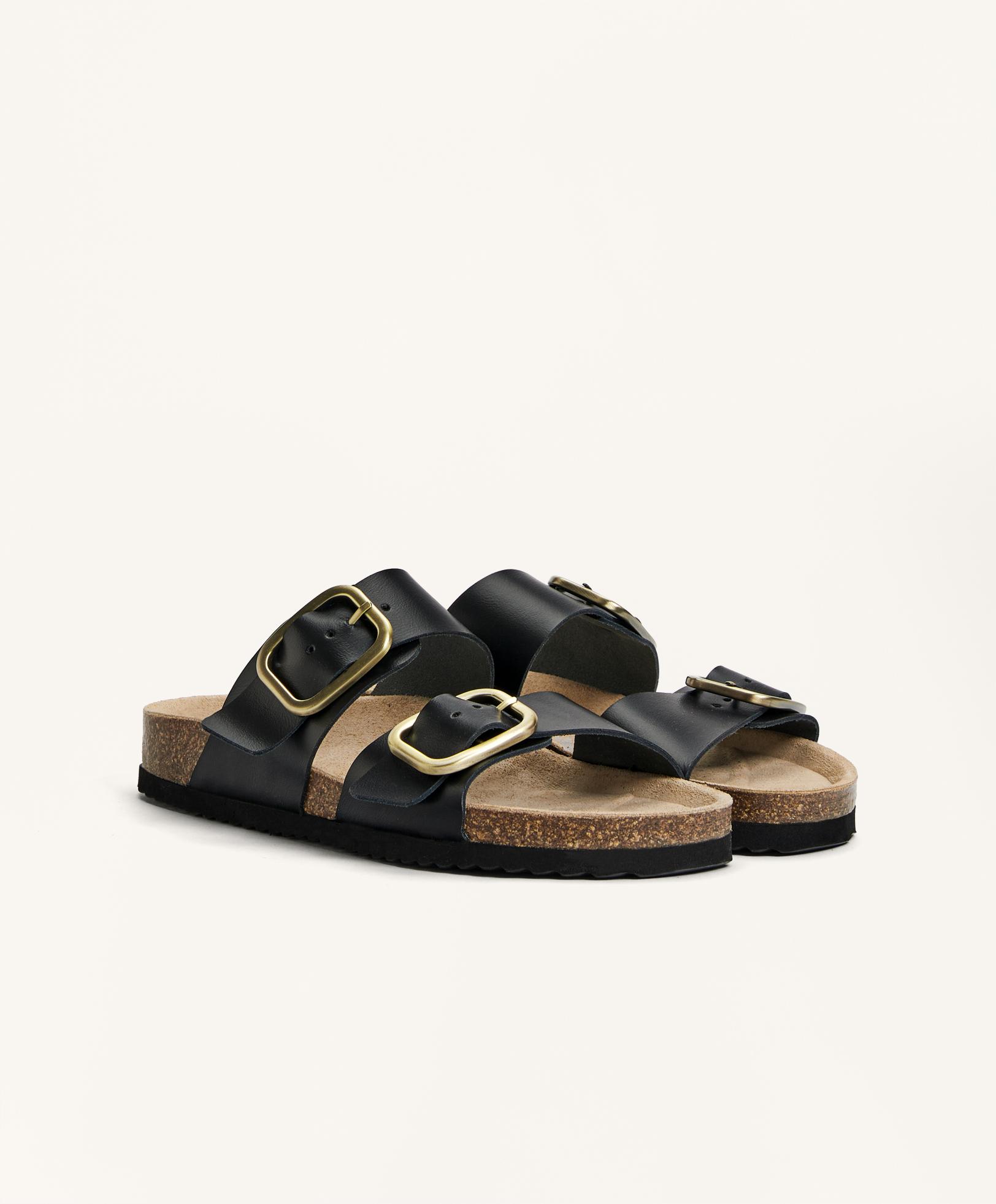 Chinelo pele fivela - Saldos