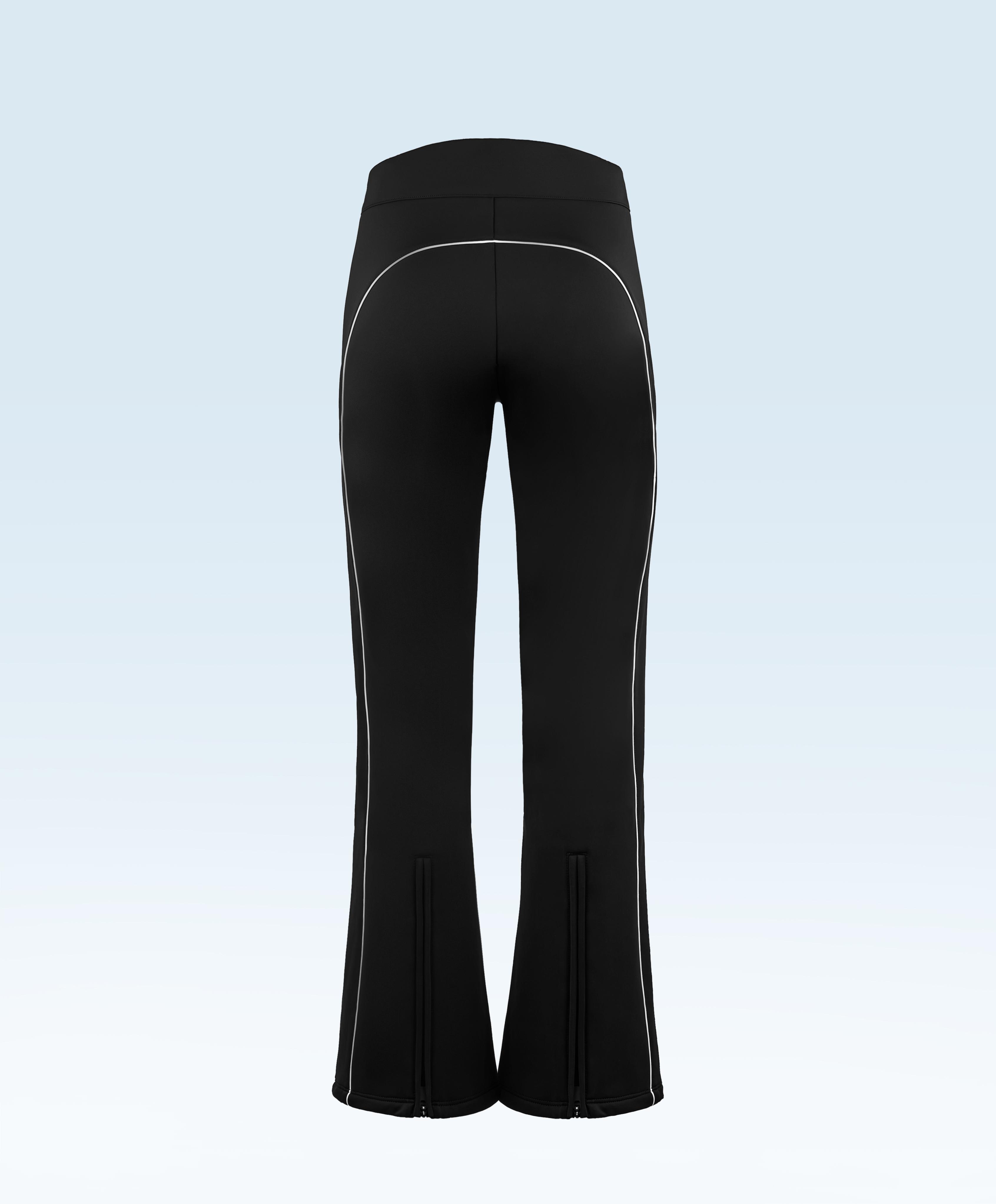 Water-resistant SKI flare trousers with piping