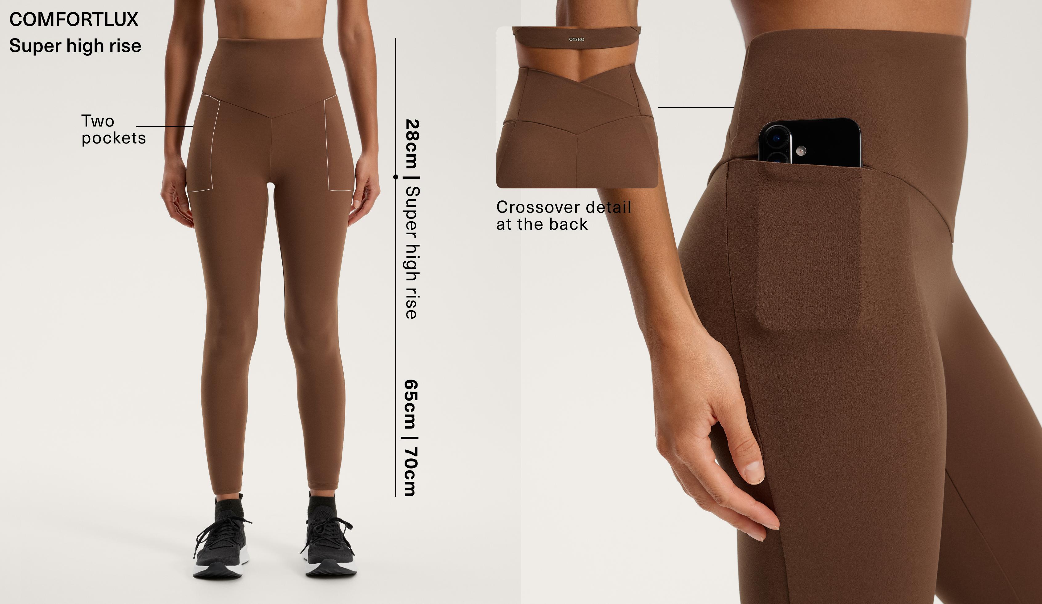 Comfortlux super high rise 65cm ankle-length leggings with pockets
