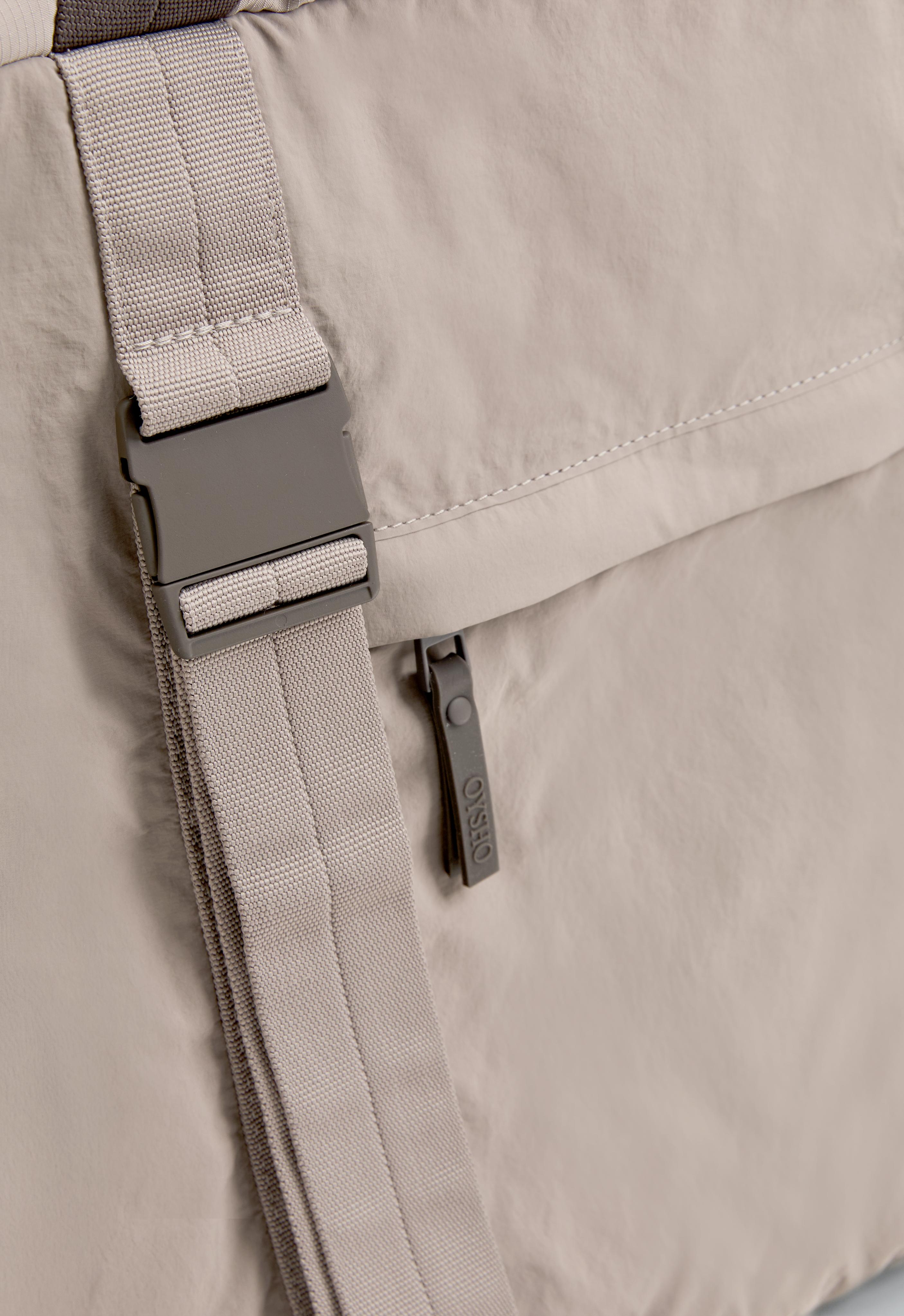 Adjustable-strap shopper bag — MINK