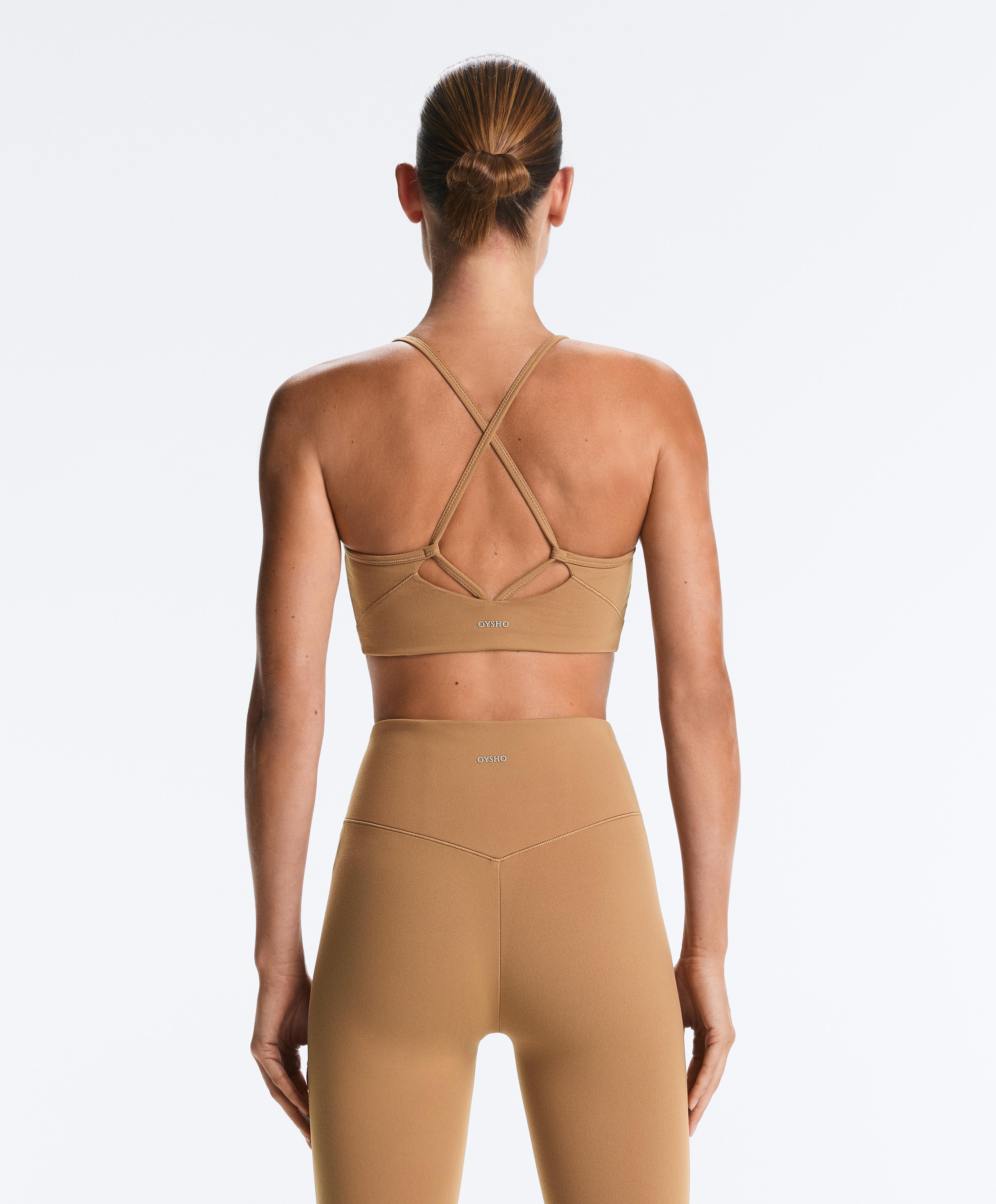 Evermove medium-support sports bra — PRALINE