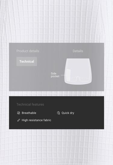 Check short skirt — WHITE  2