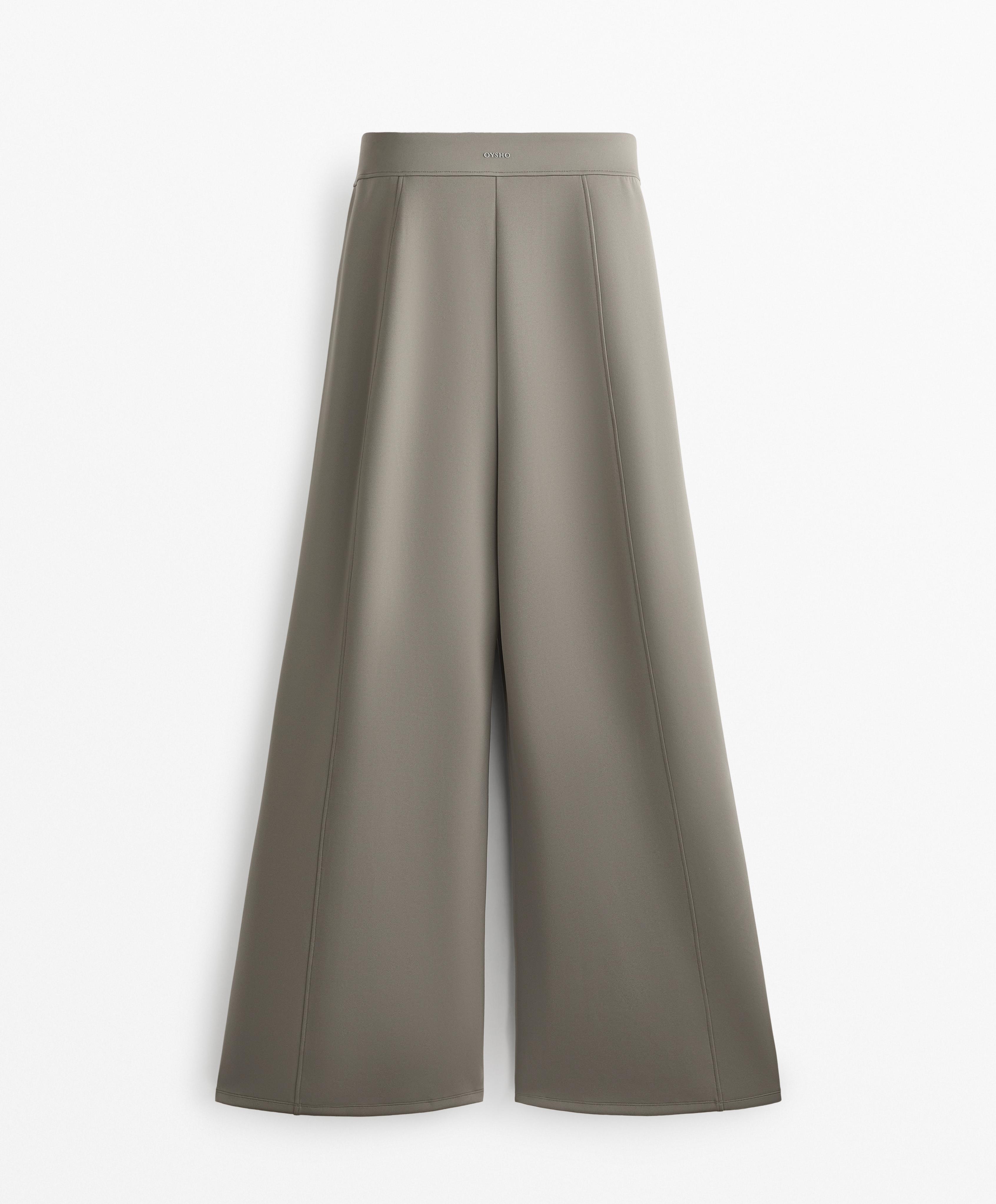 Neoprene-effect balloon trousers
