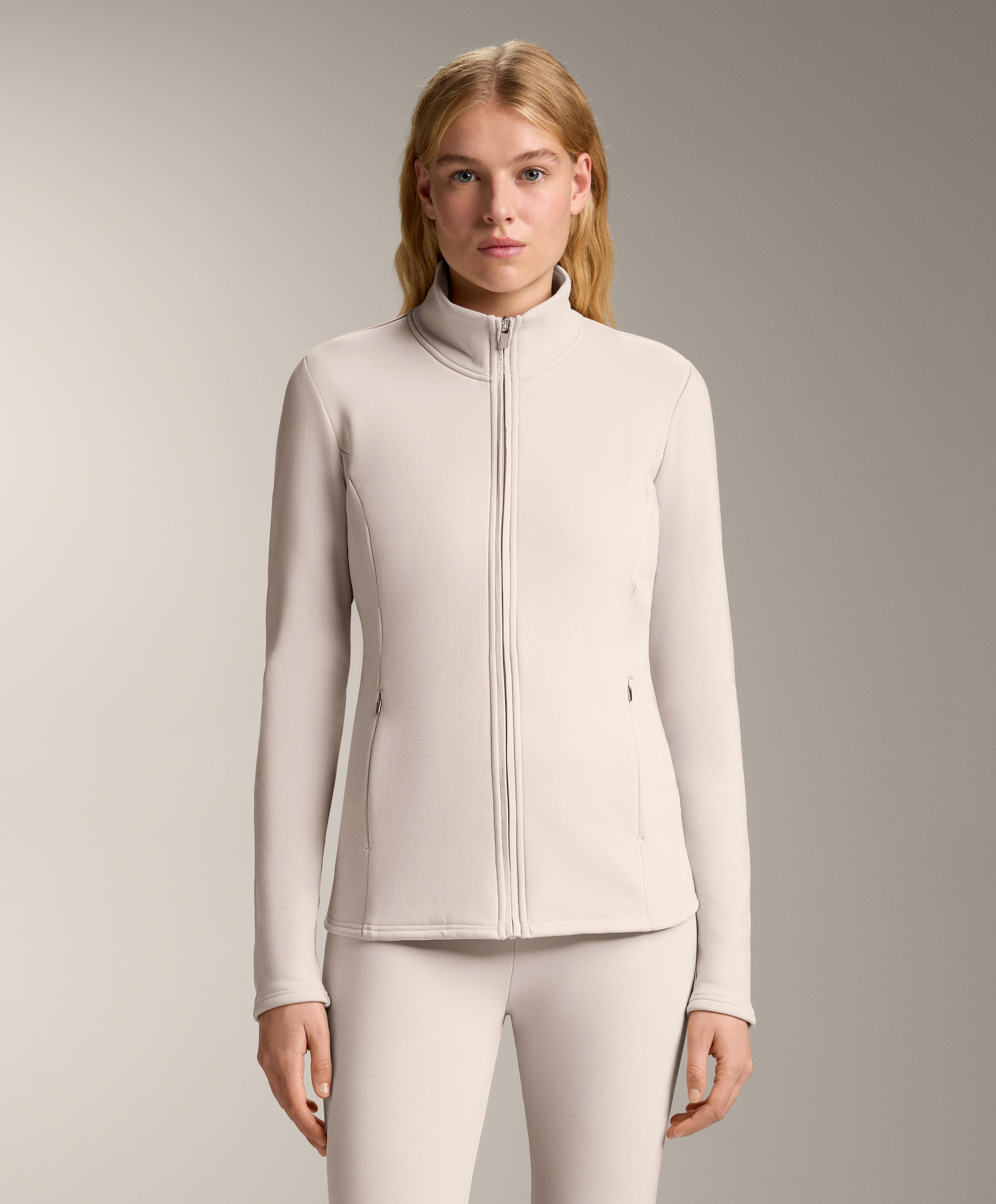 Long super extra warm seamless technical jacket