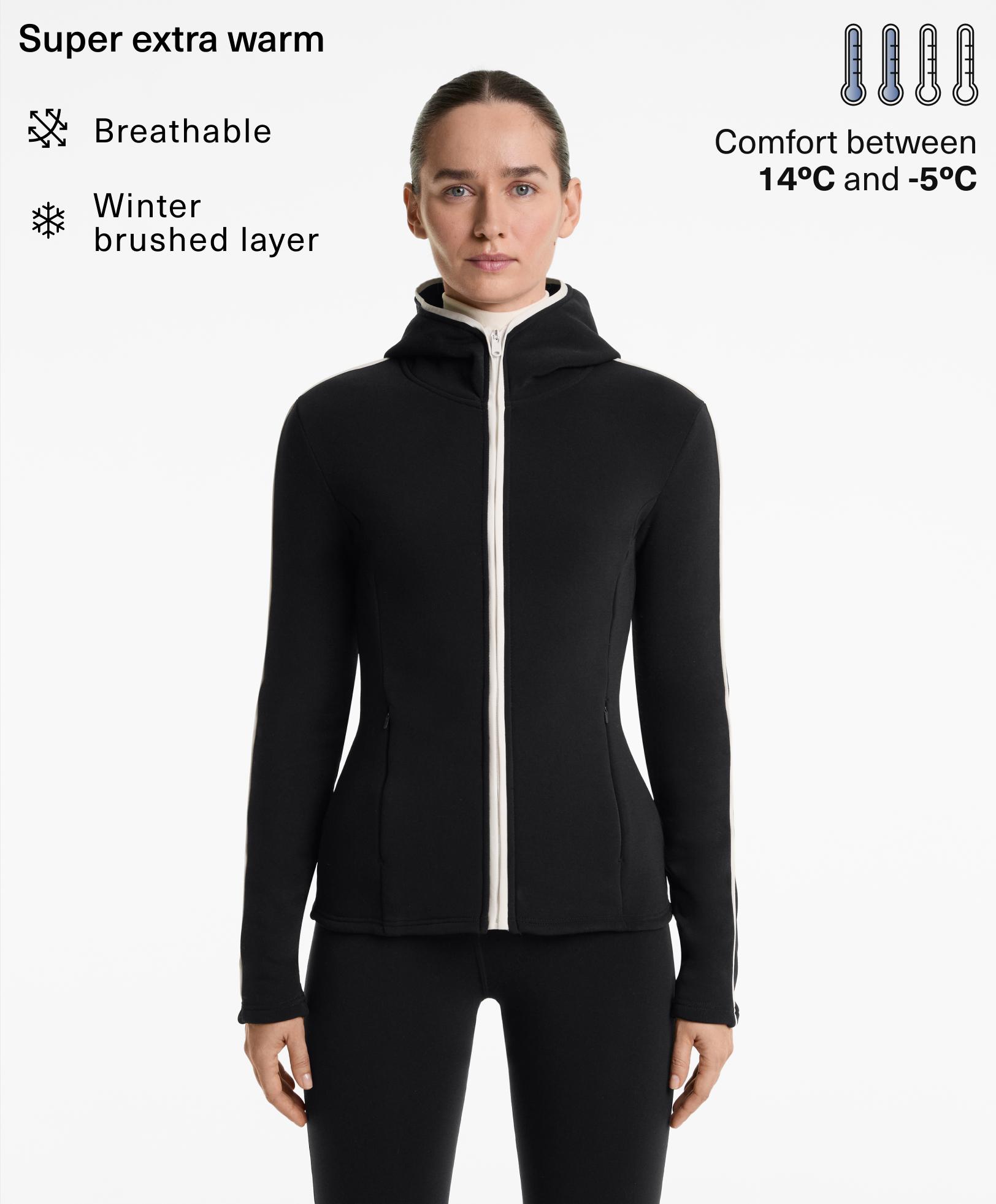 Super extra warm technical jacket with piping - Sale