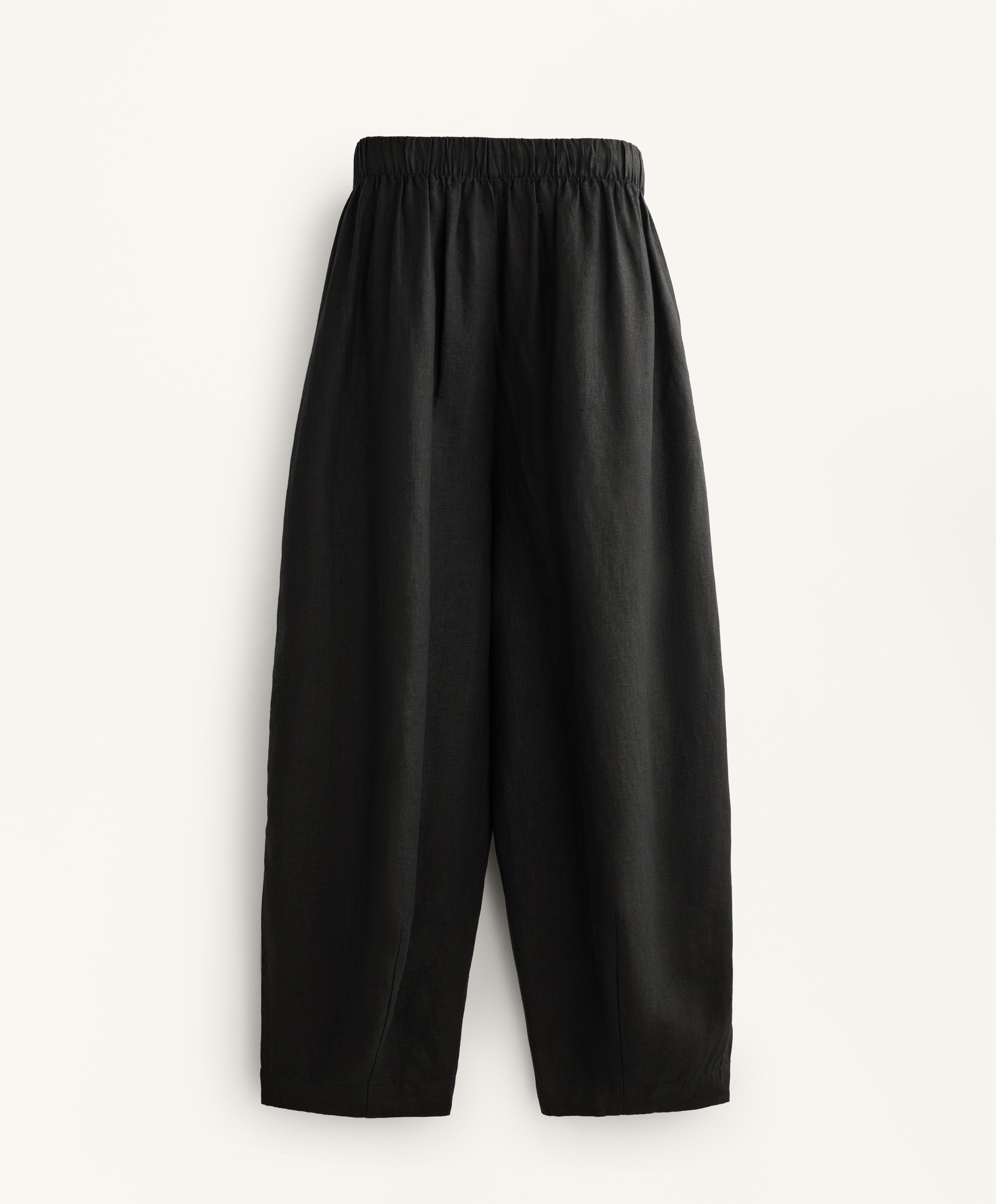 100% linen balloon trousers