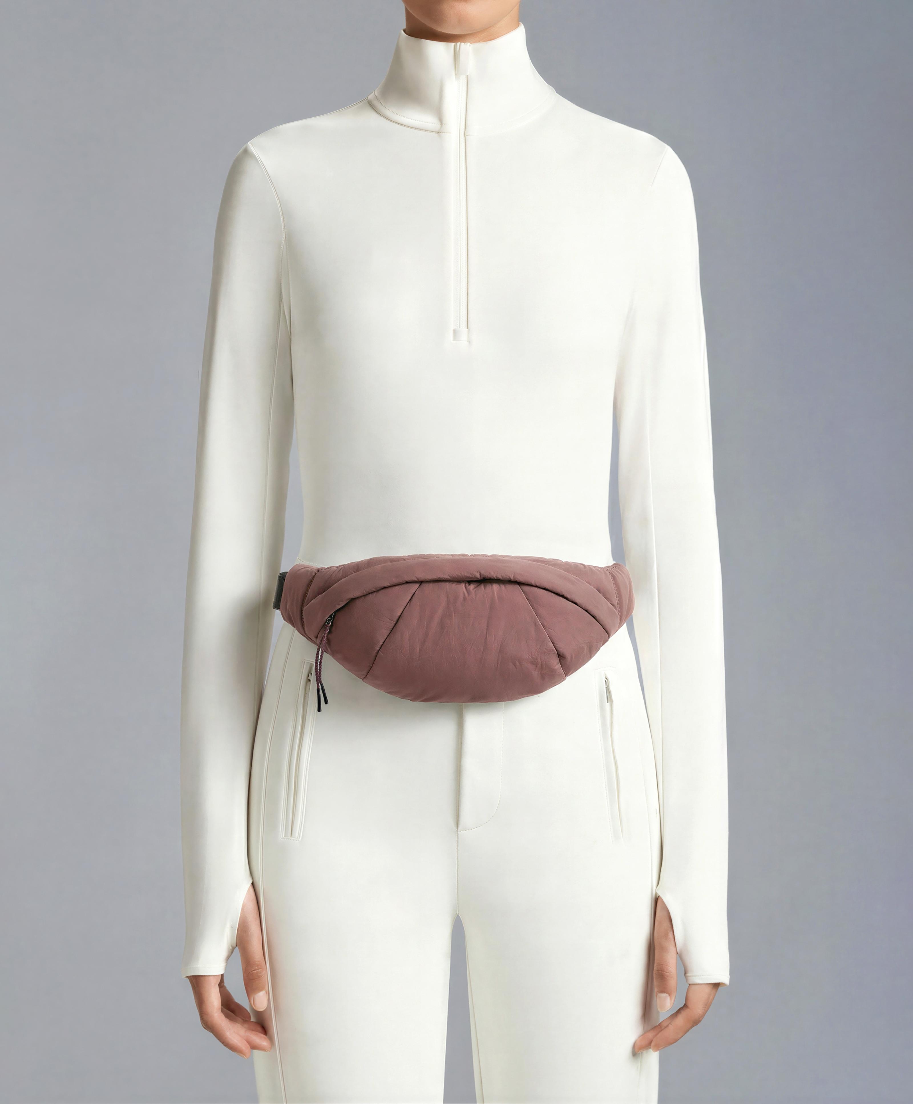 Water-repellent nylon belt bag — MAUVE