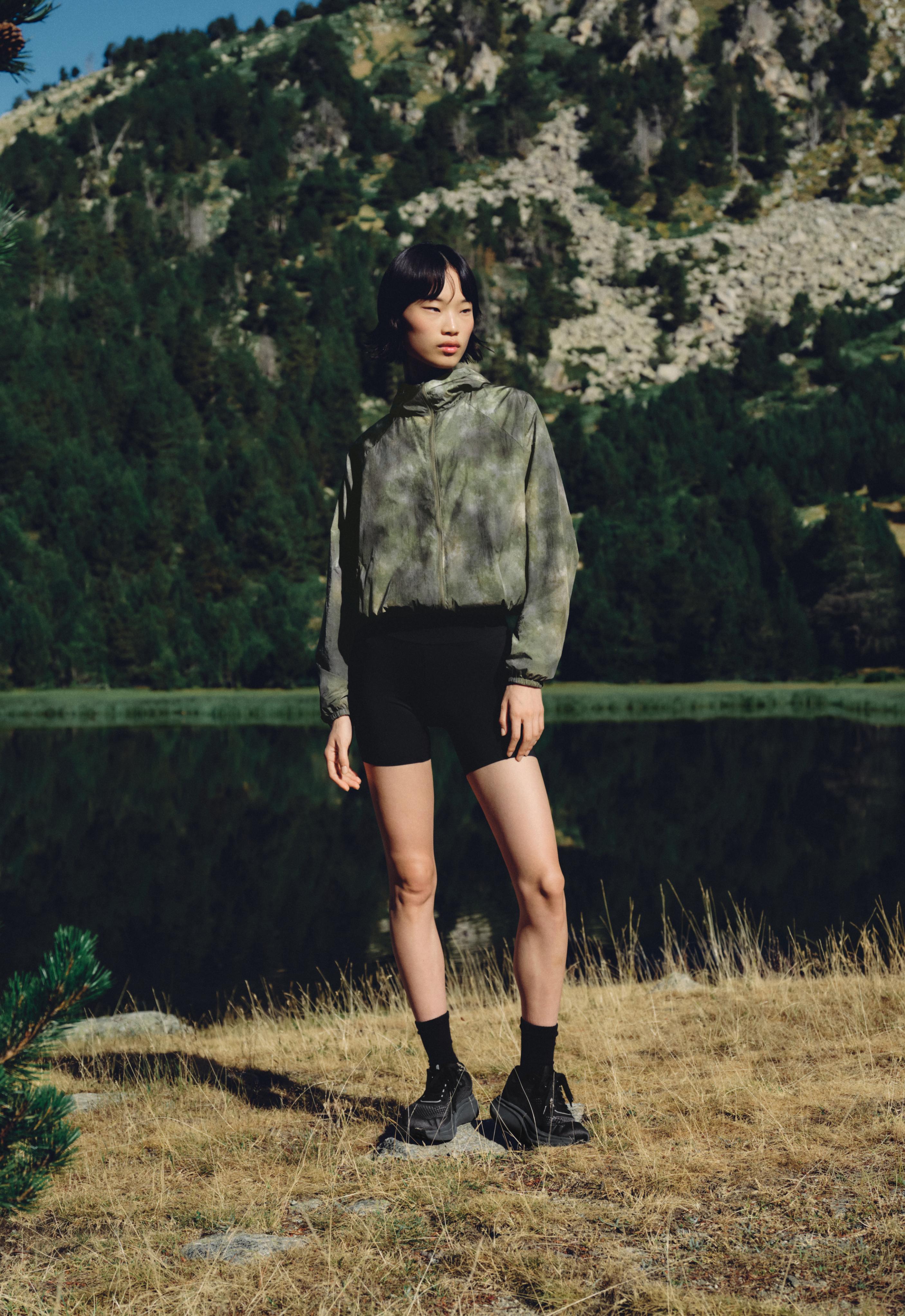 Printed track jacket — KHAKI