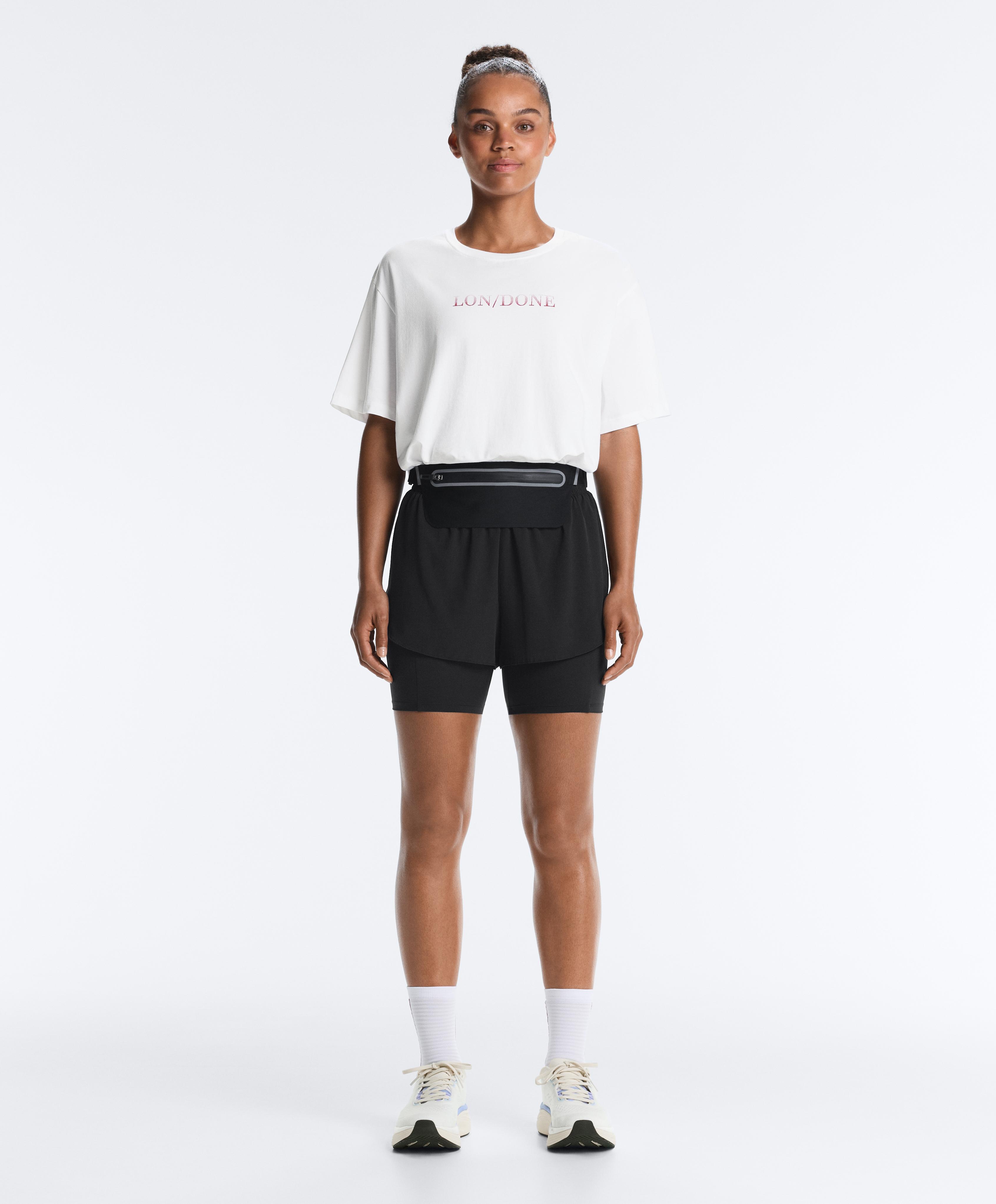 Boxy cotton blend T-shirt London — WHITE