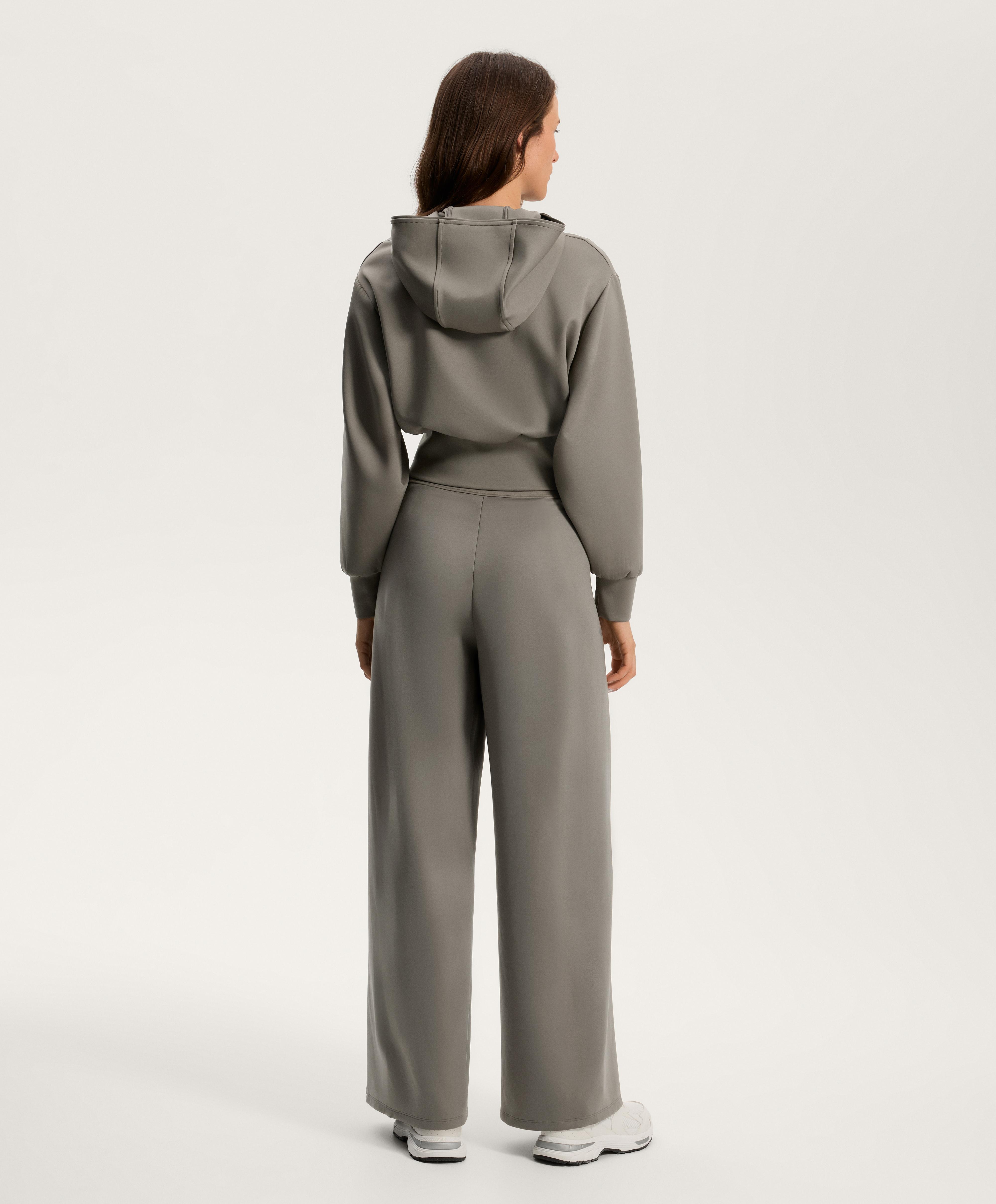 Total look ballon kaki délavé effet néoprène - Soldes