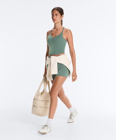 Comfortlux crossed-strap tank top — GREEN 8