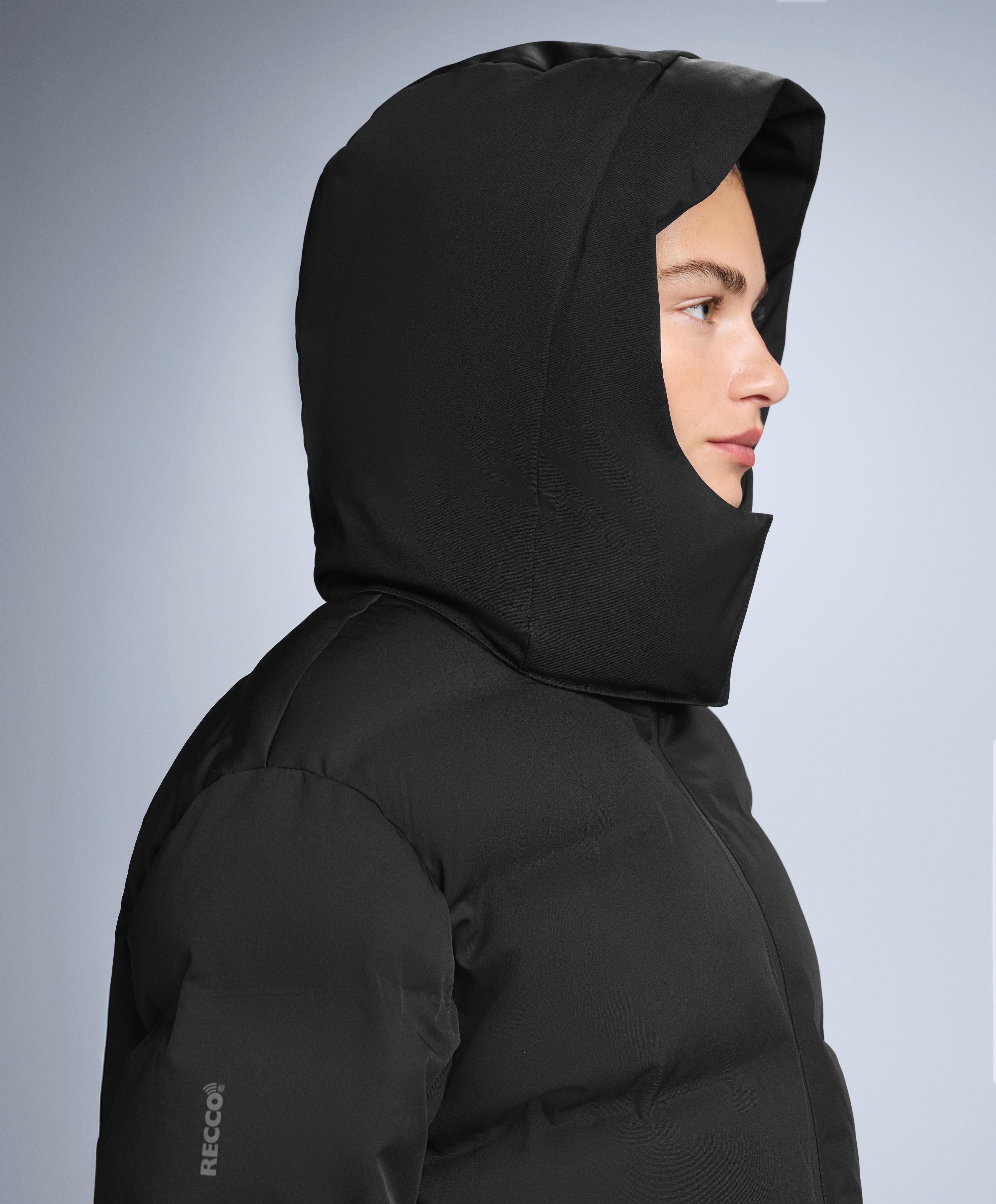 MINARDI PIUME SKI water-resistant 80% down and 20% feather jacket — BLACK