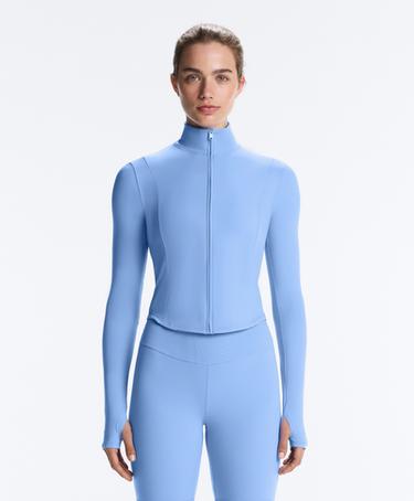Short Light Touch technical jacket — PALE LAVENDER BLUE 1
