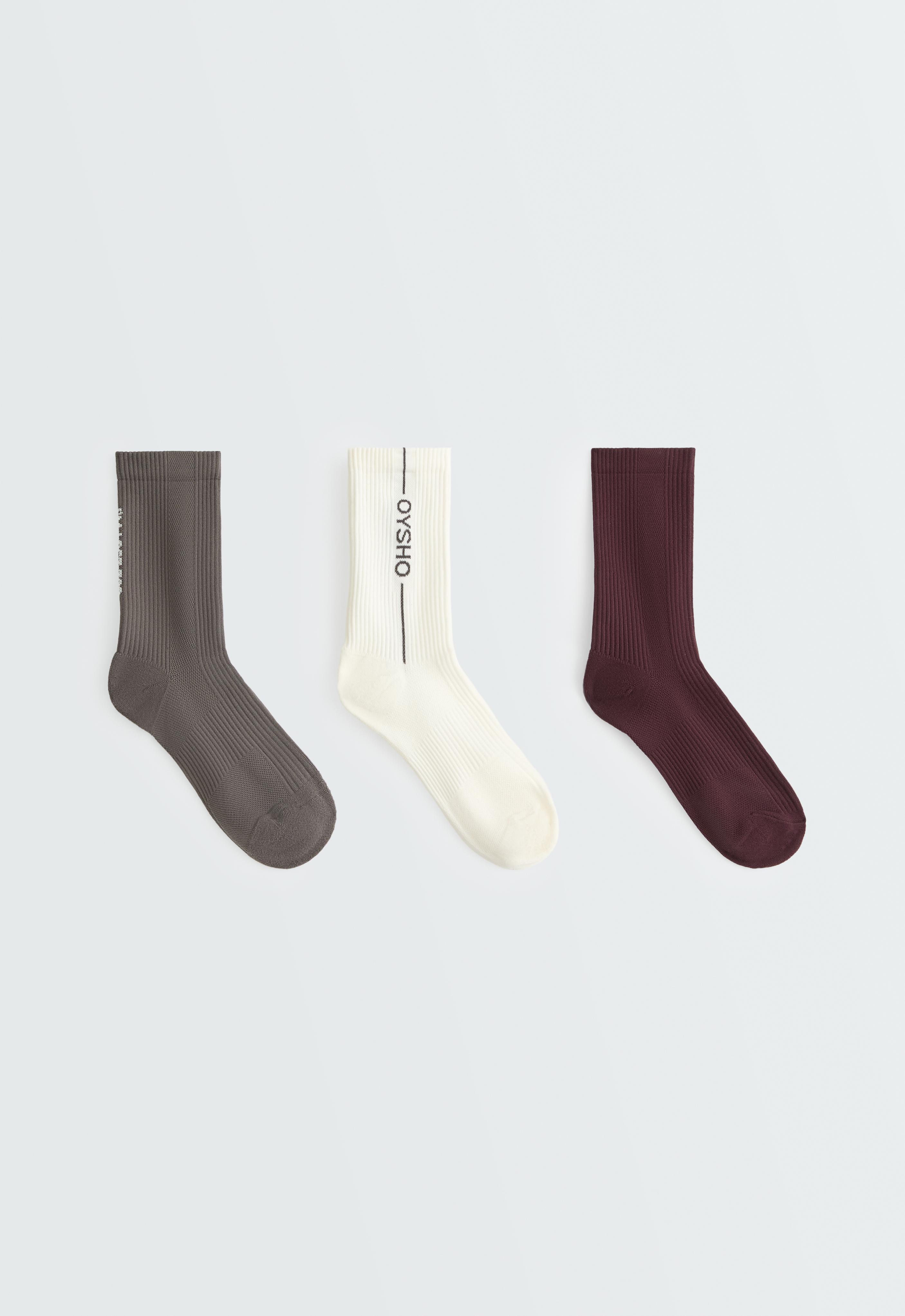 3 pares de calcetines classic mezcla poliamida deportivos