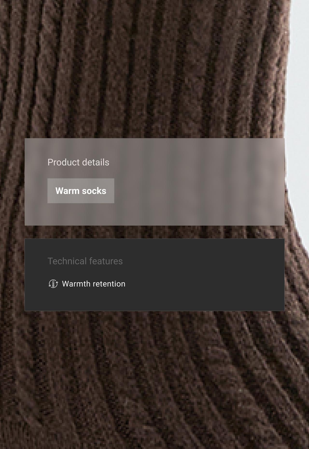 2 pairs of super-soft cable-knit socks — CHOCOLATE