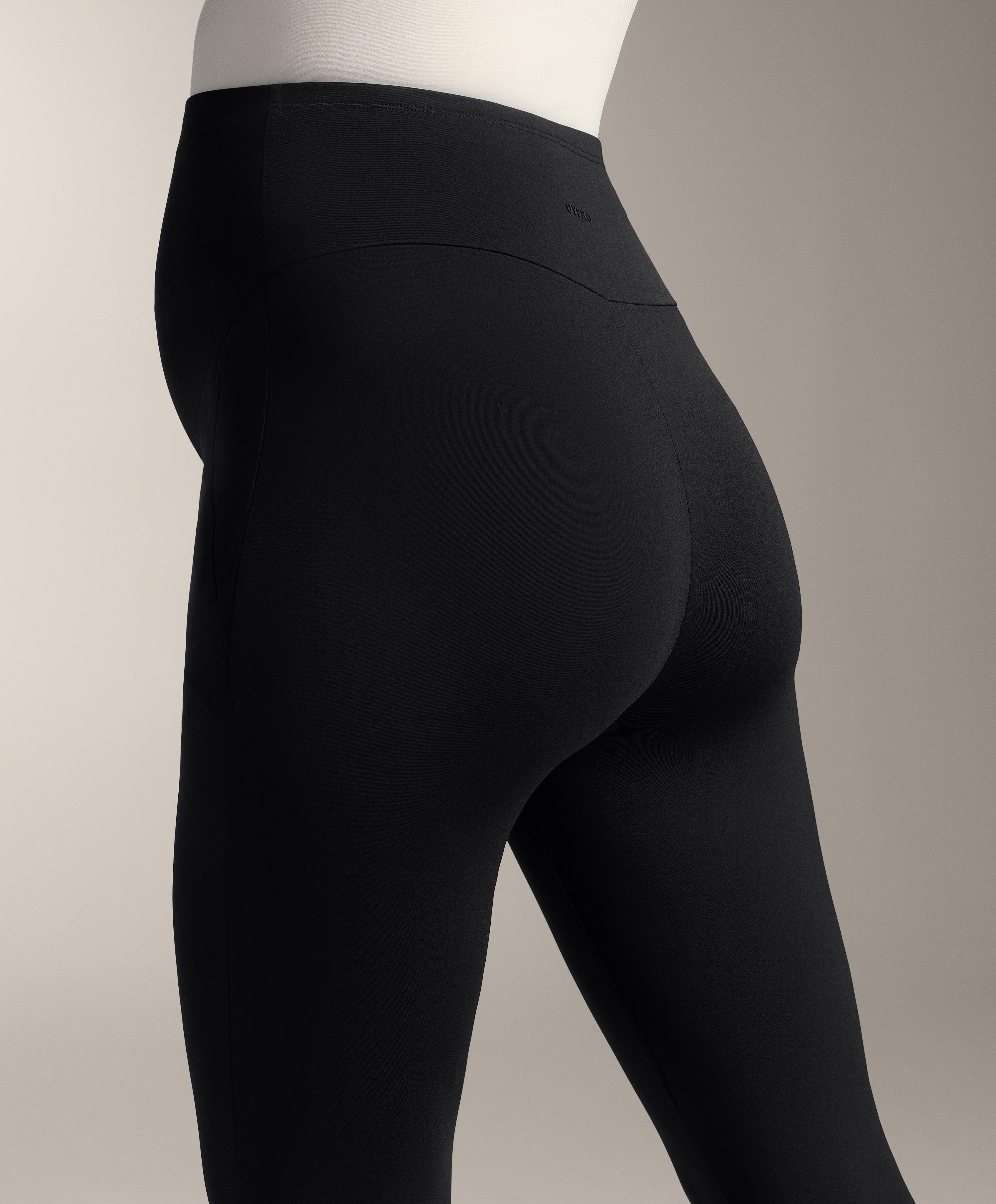 70cm warm maternity ankle-length leggings — BLACK