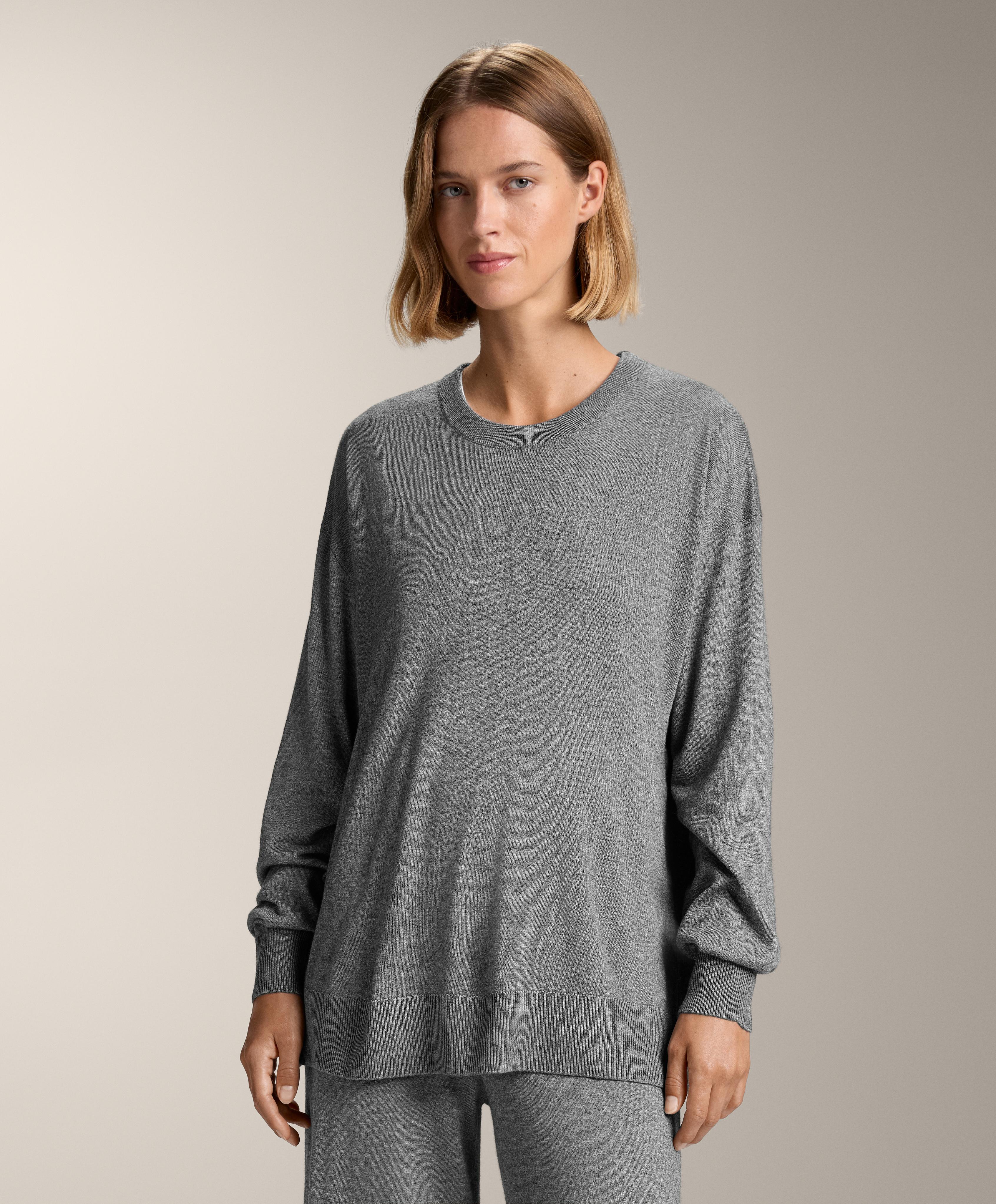 Jersey cuello redondo punto 10% cashmere