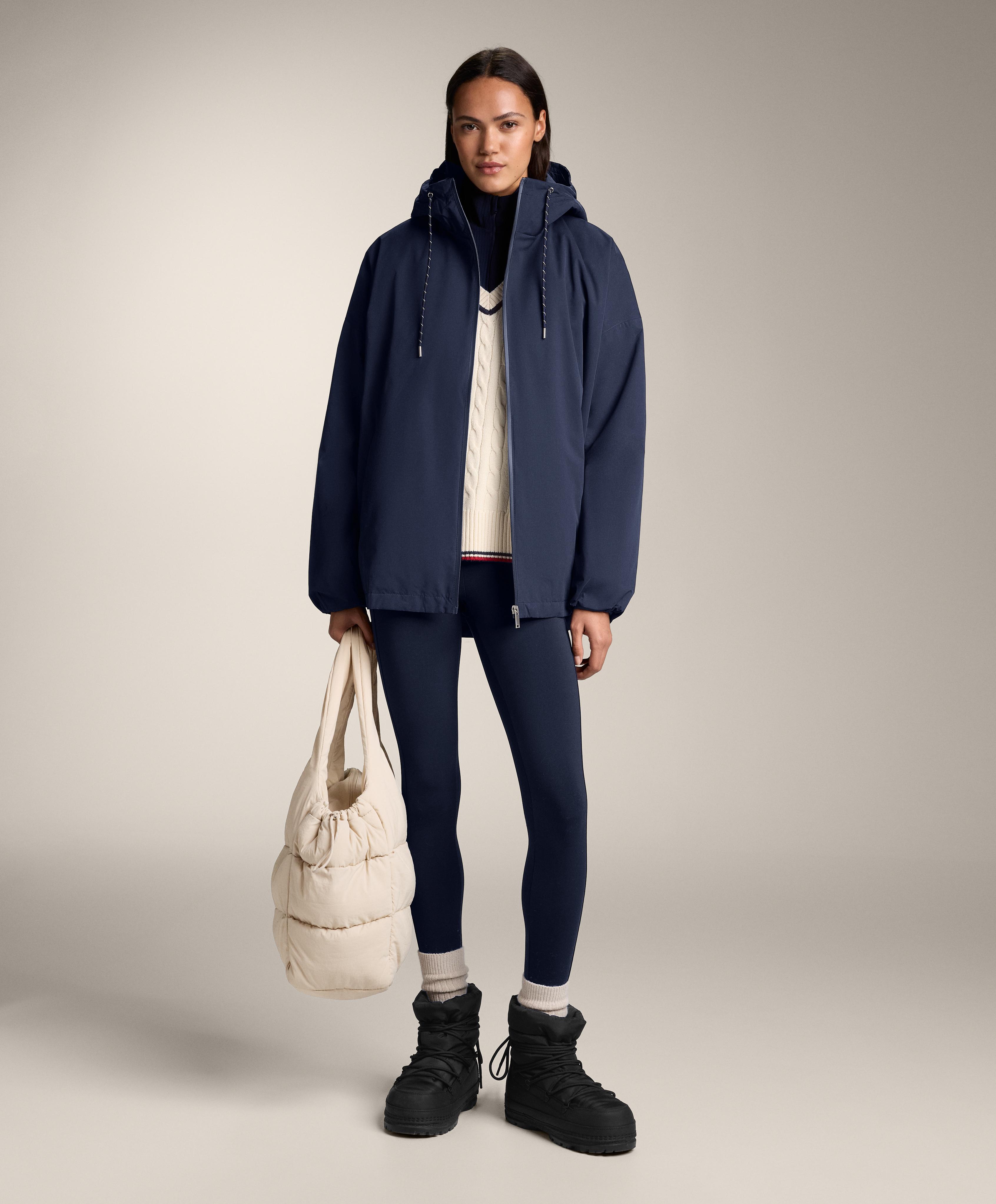 V-neck mini cable knit jumper — ECRU