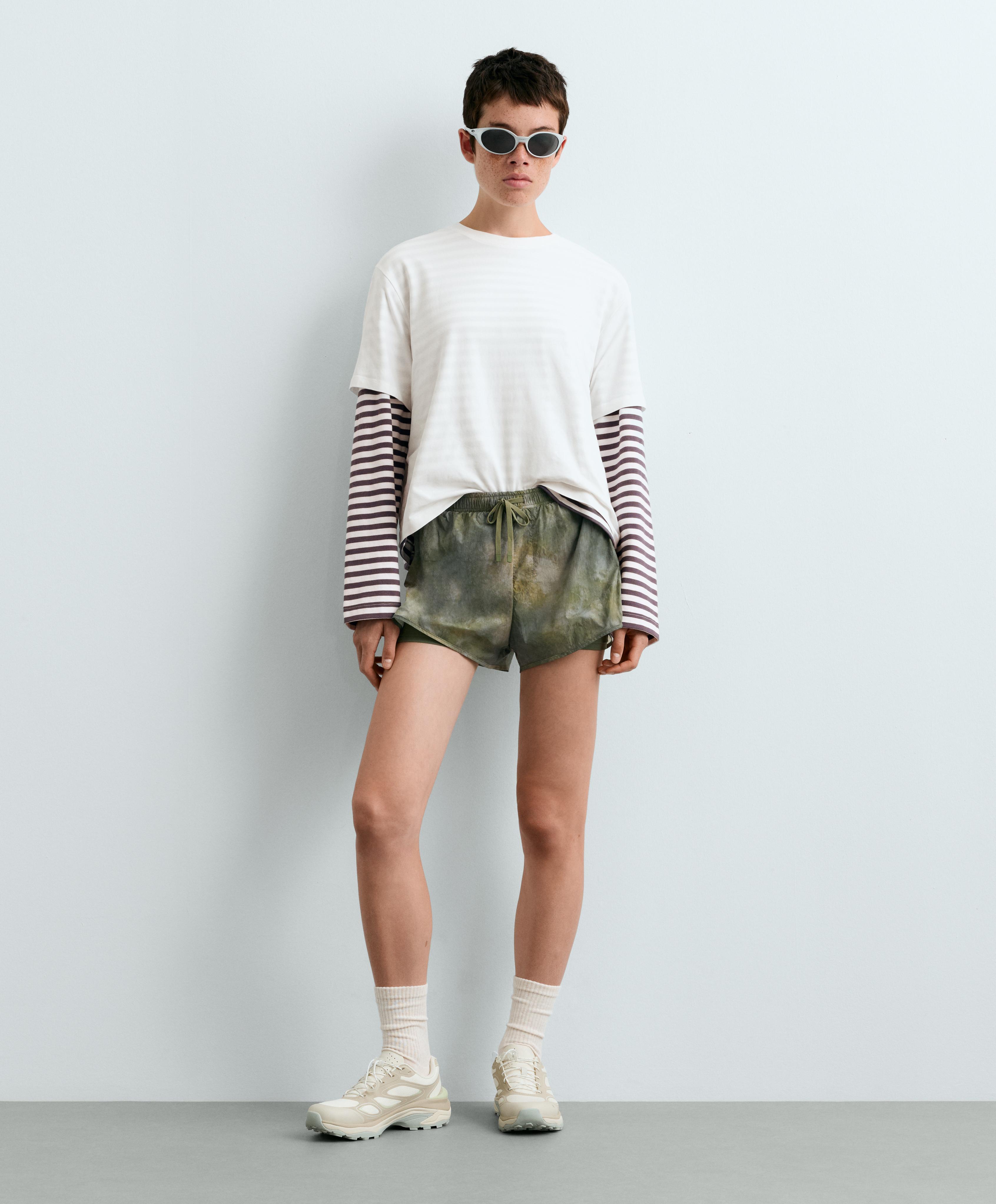 Shorts techniques 2 en 1 Mid rise imprimé