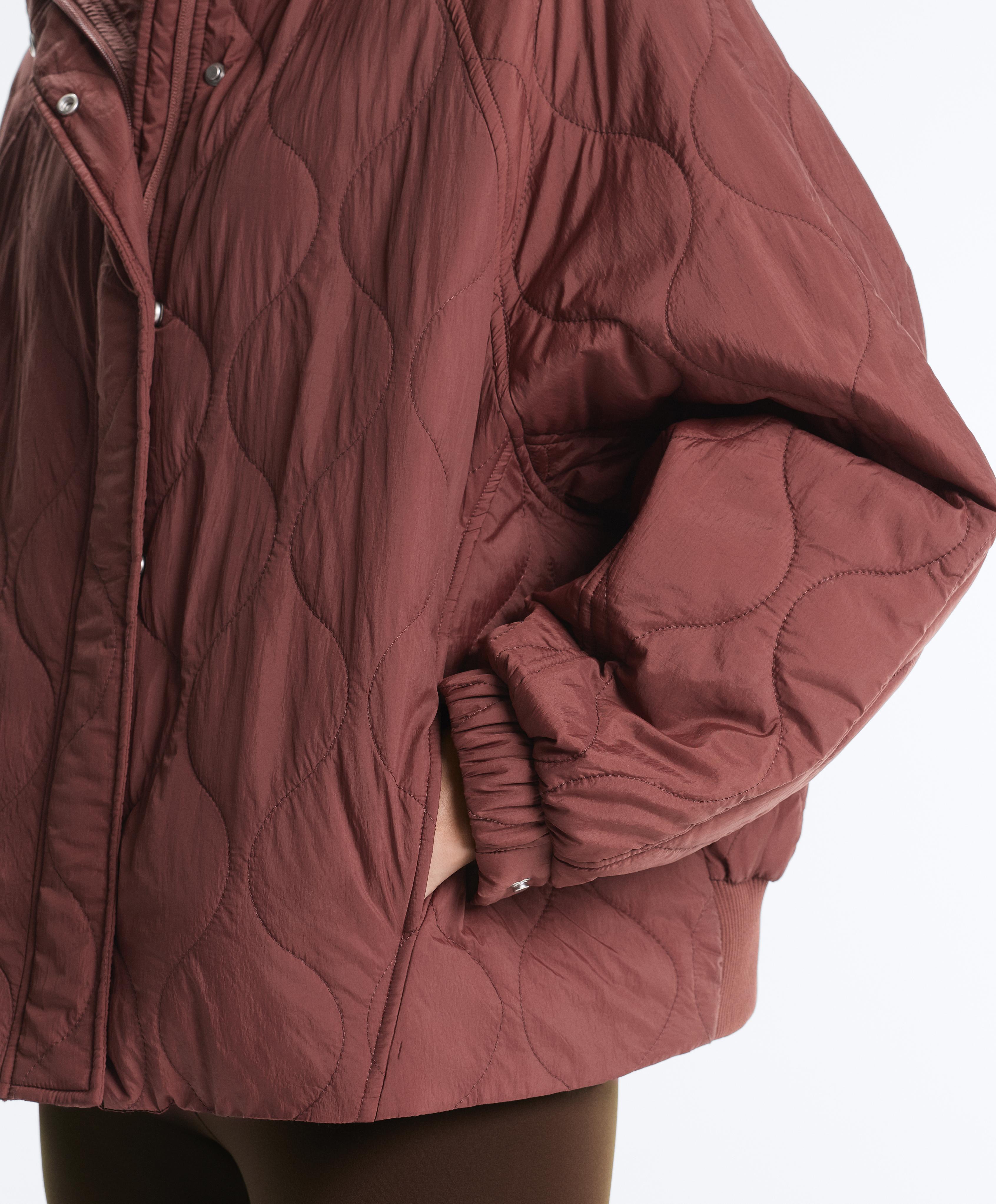 Water-repellent FELLEX® AEROGEL padded jacket — MAHOGANY