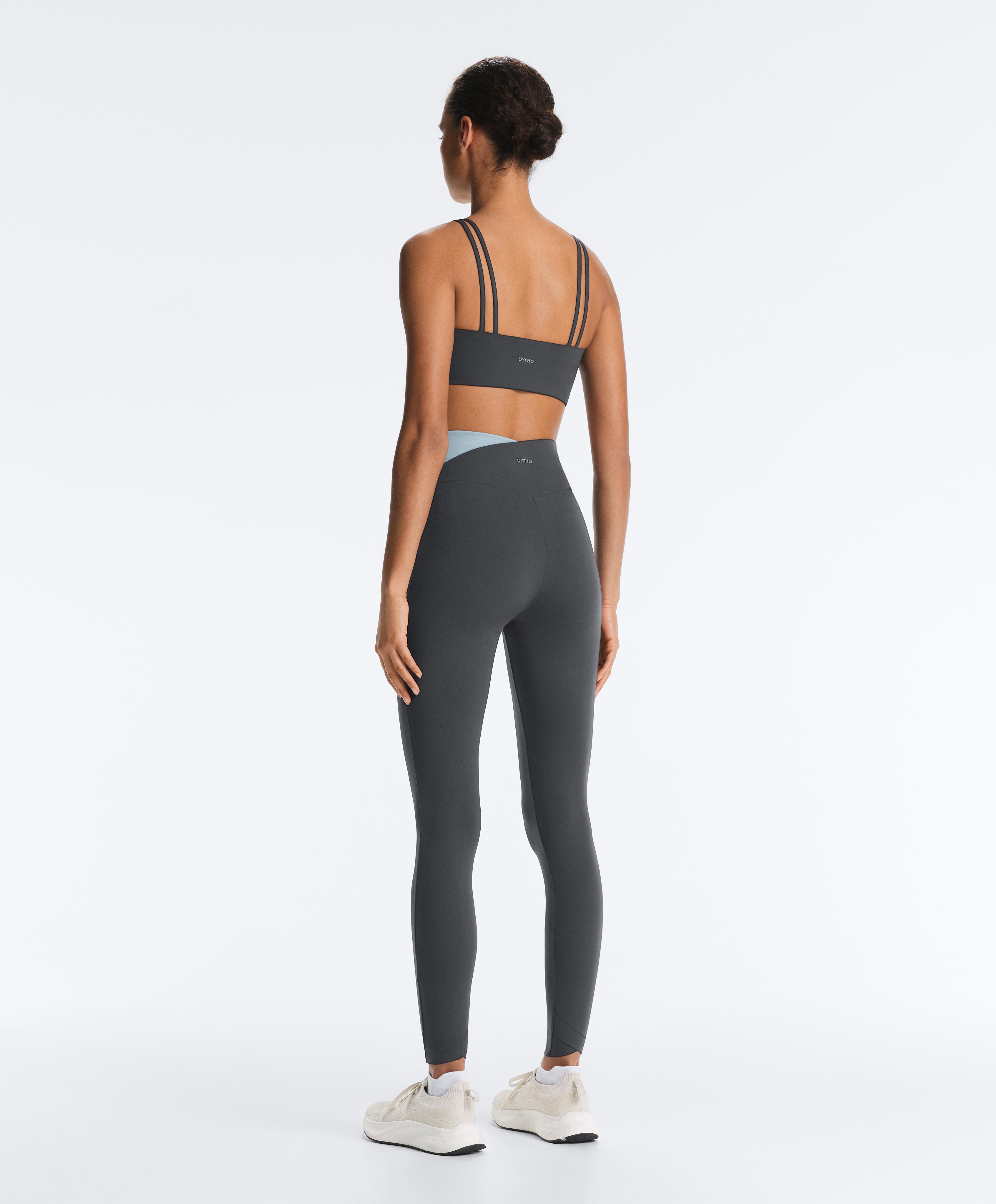 Medium-support Comfortlux sports bra — ASPHALT