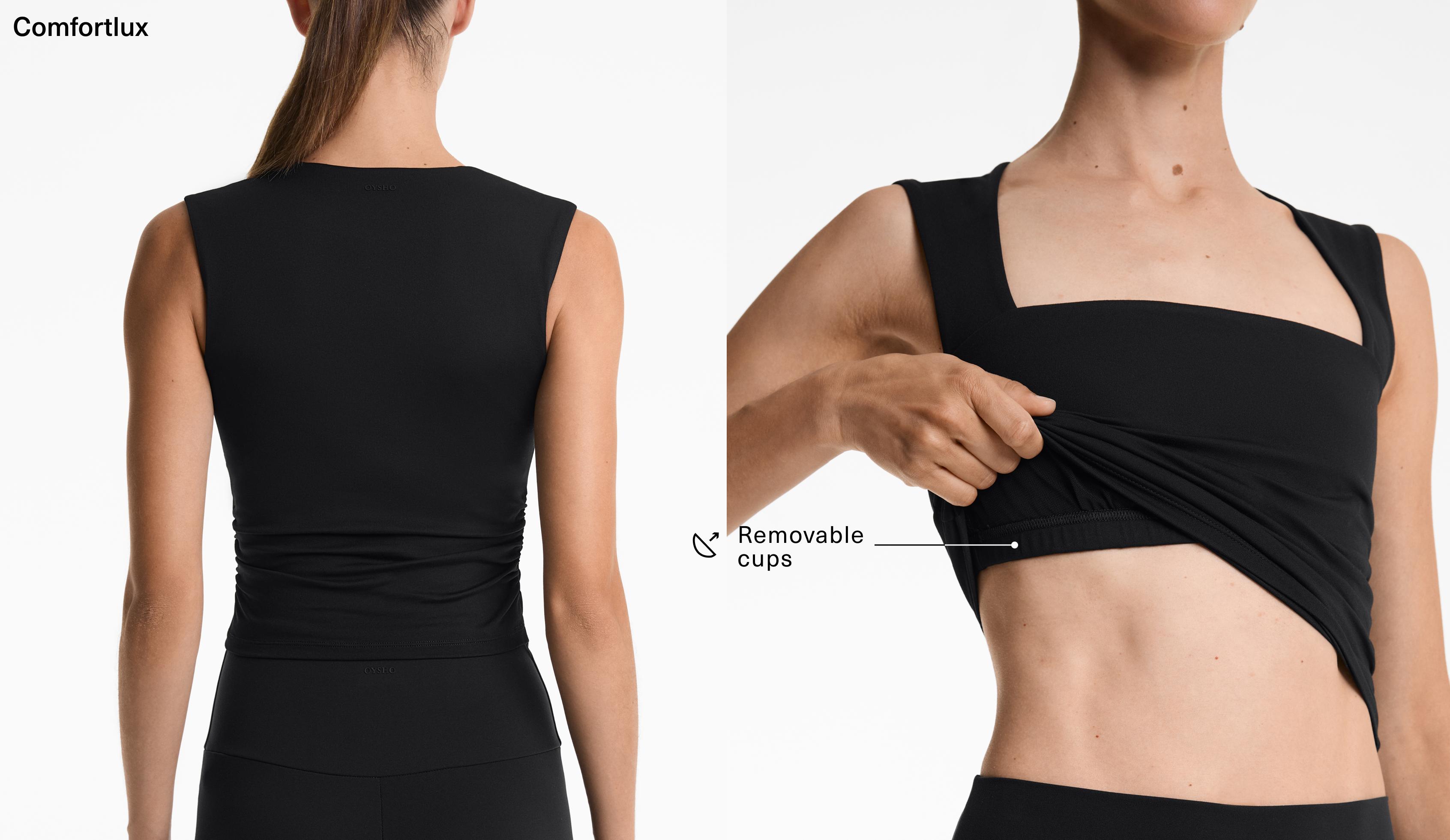 Comfortlux straight neck tank top