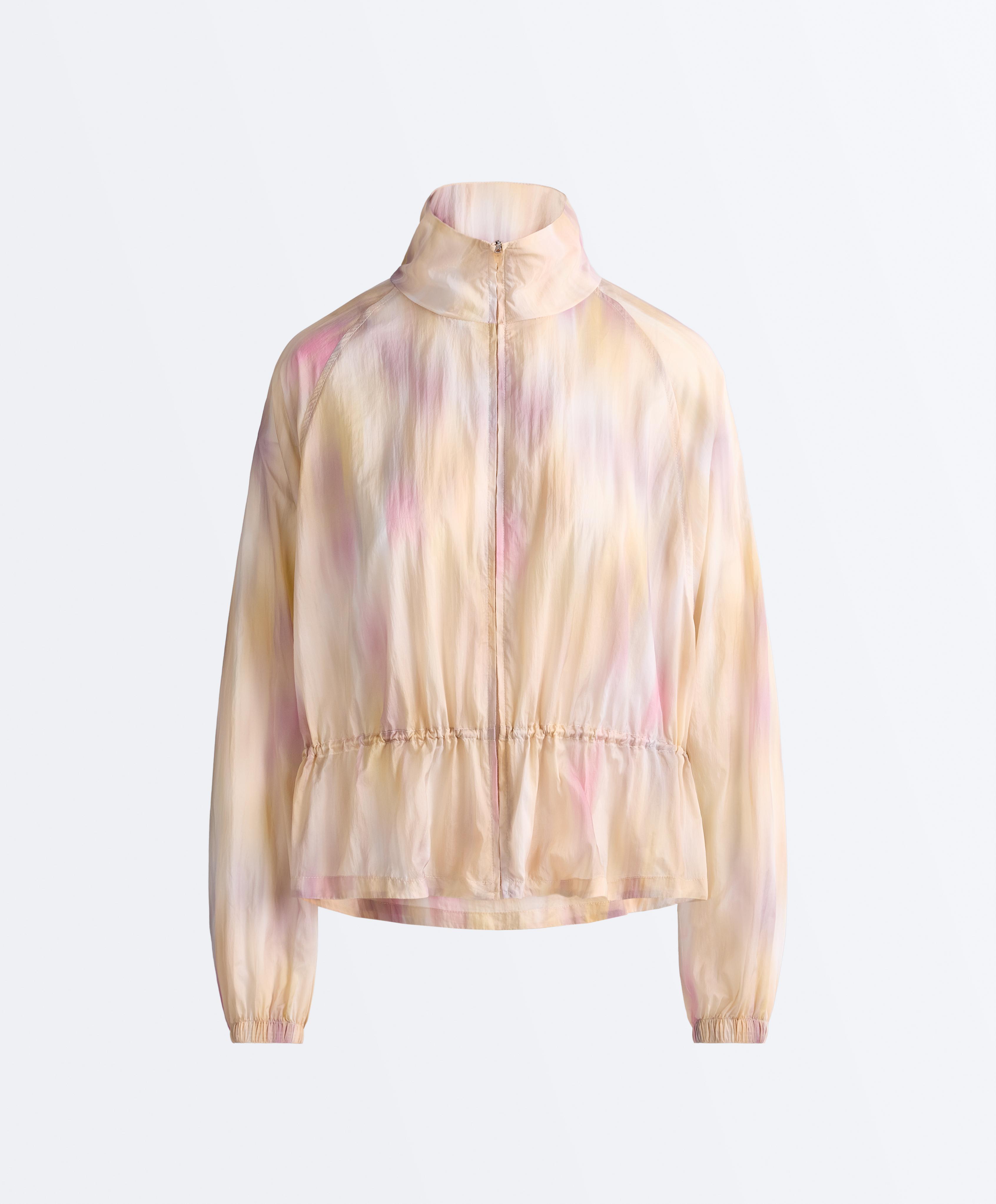 Tie-dye track jacket — BUTTER YELLOW