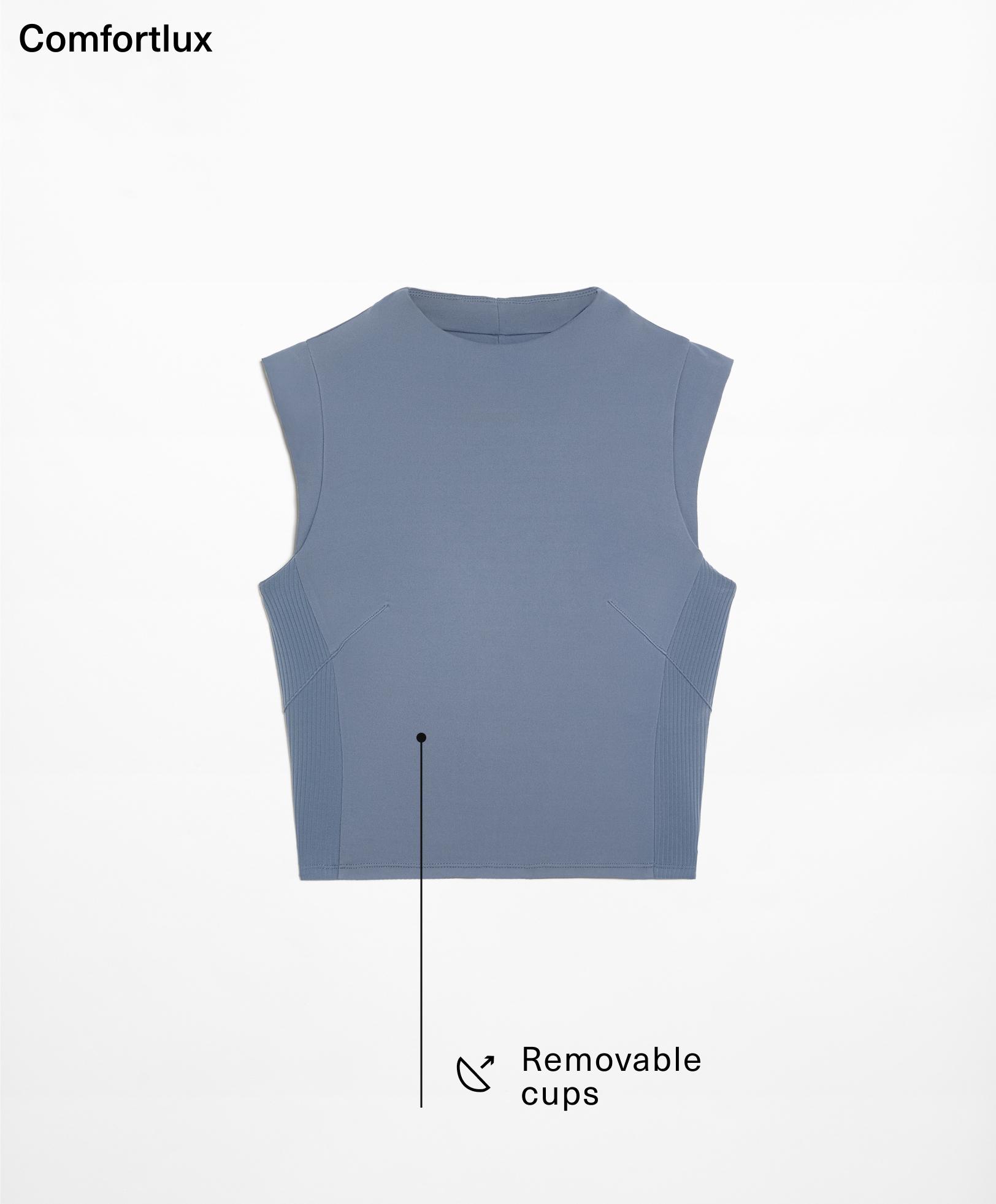 Sırtı açık comfortlux rib tank top