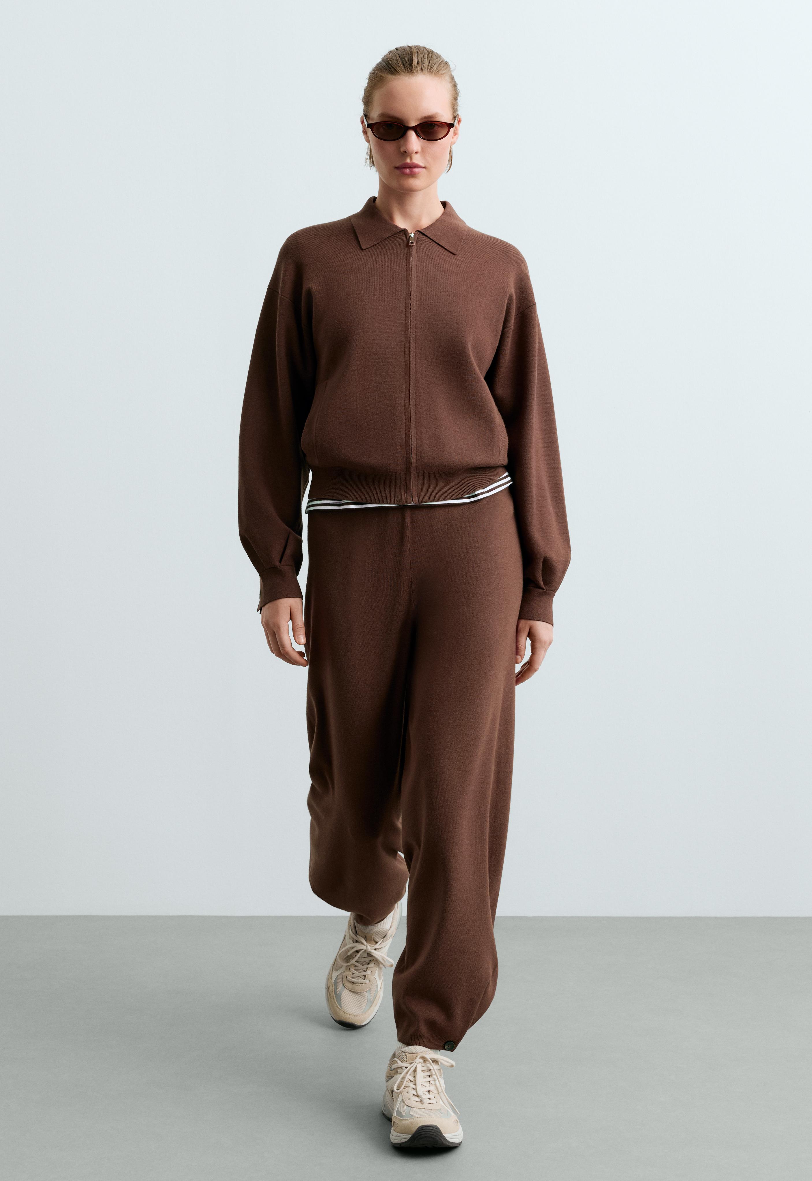 Knit polo jacket — COCOA