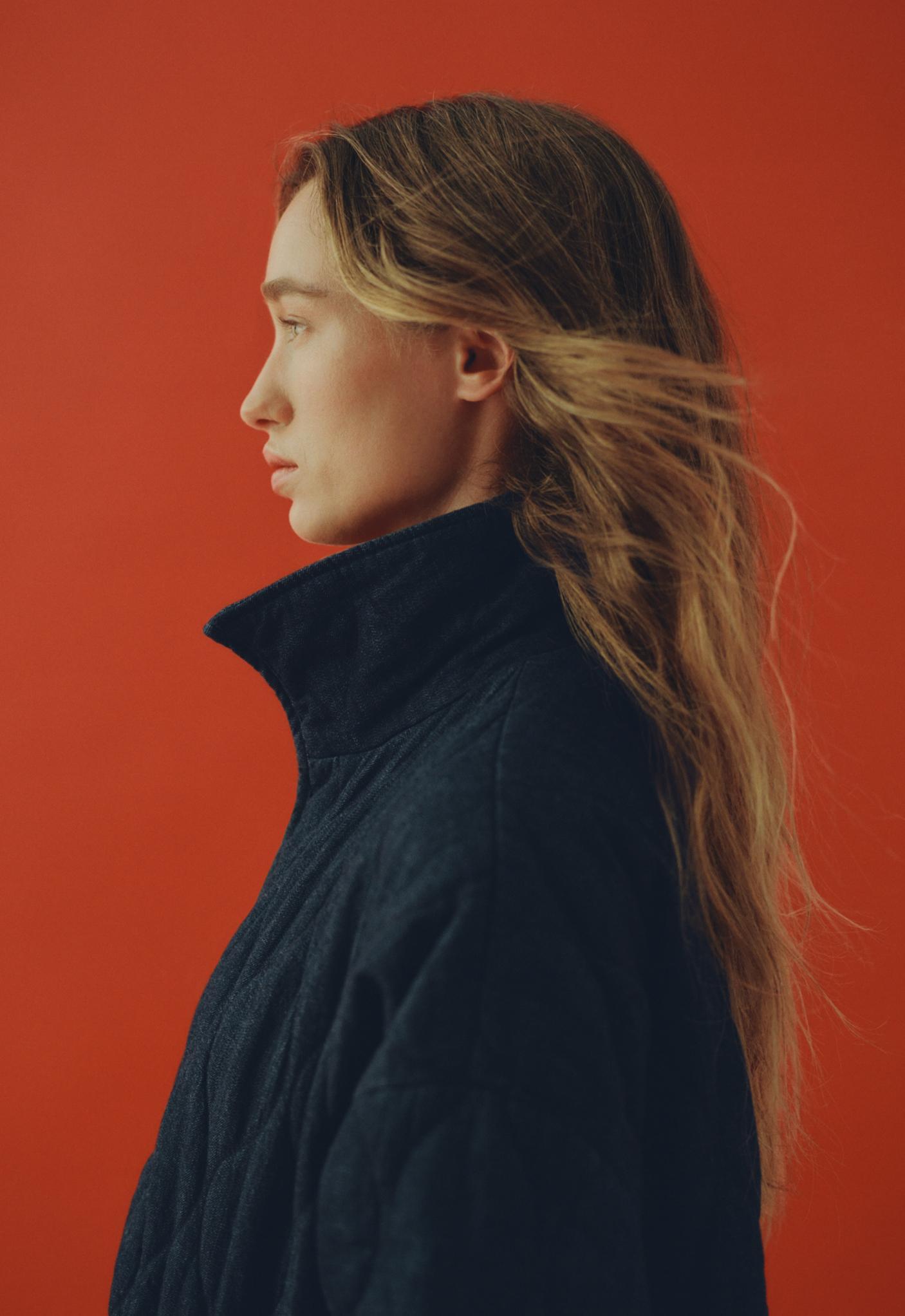 FELLEX® AEROGEL denim-effect boxy padded jacket FELLEX® AEROGEL denim-effect boxy padded jacket