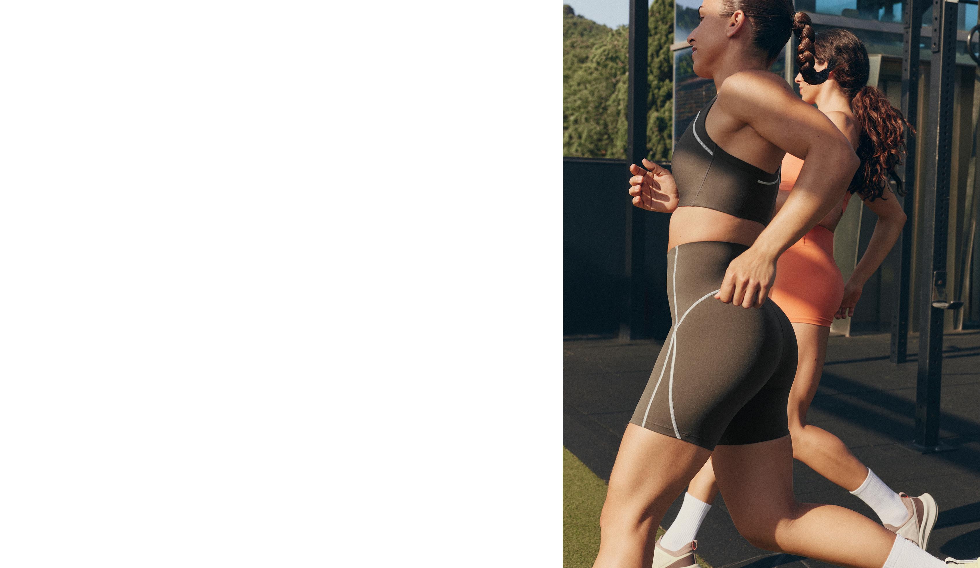 Perfect-adapt 15cm high-rise cycle leggings with seams — CHARCOAL GREY