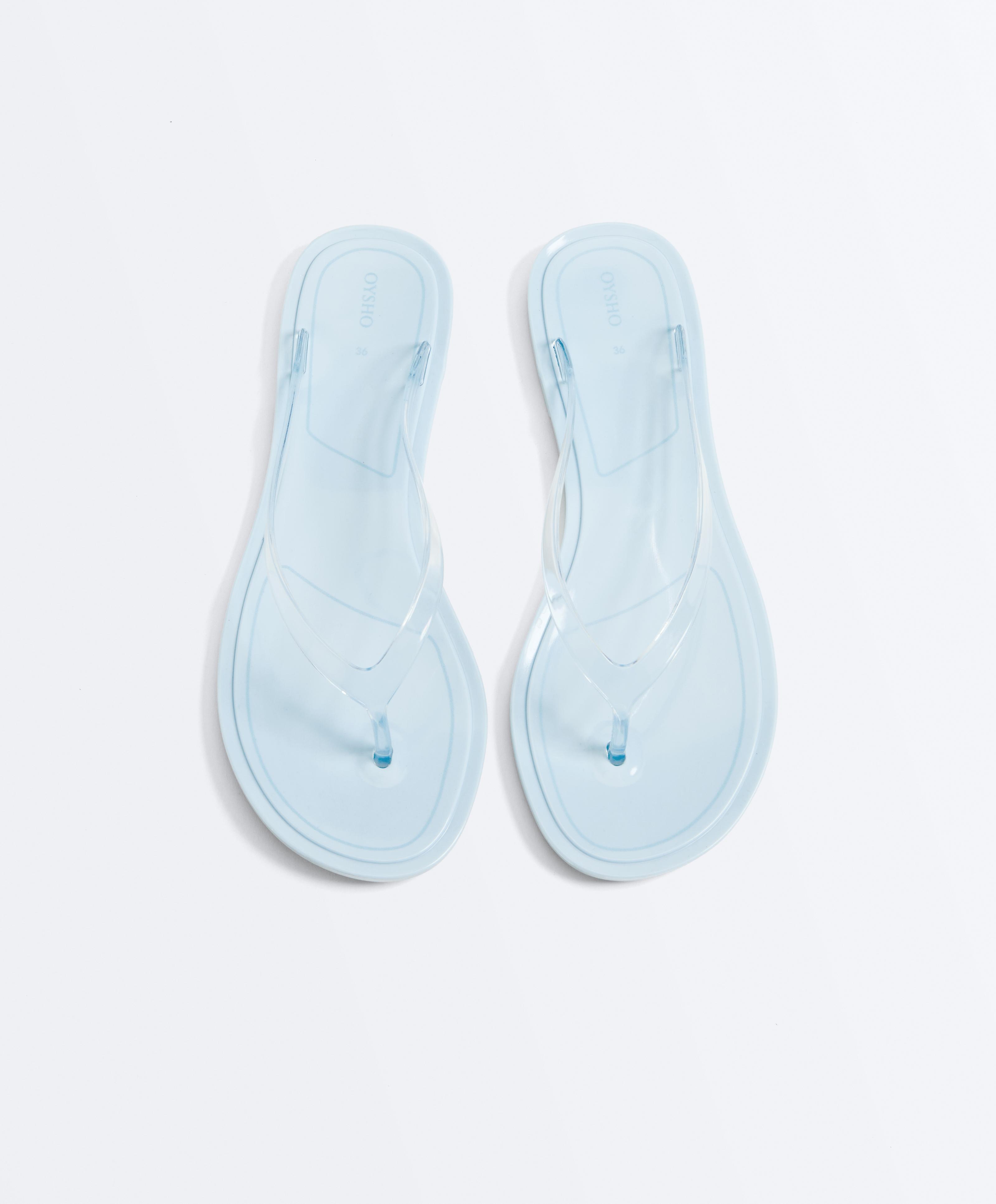 Translucent effect beachwear flip flops Translucent effect beachwear flip flops