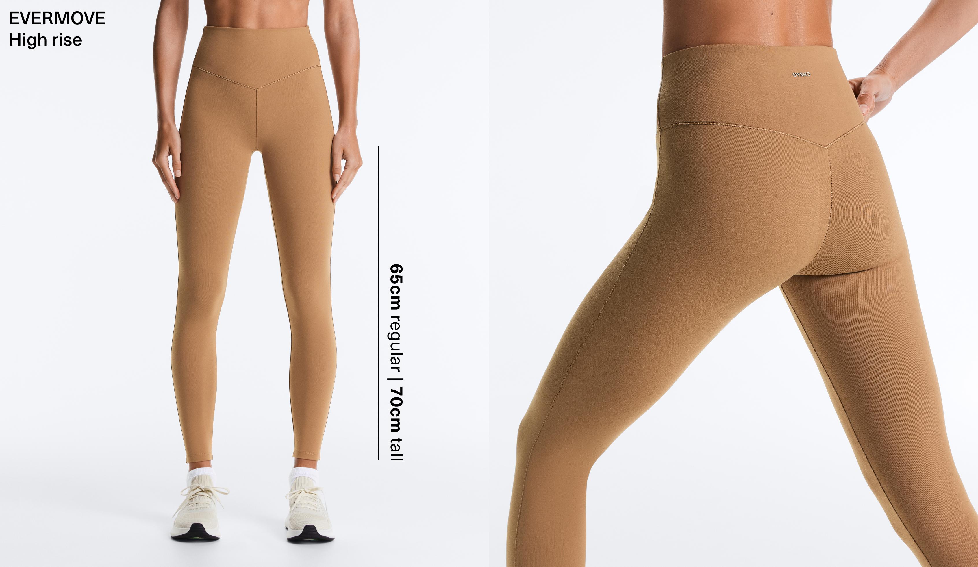 Evermove high-rise ankle-length leggings — PRALINE