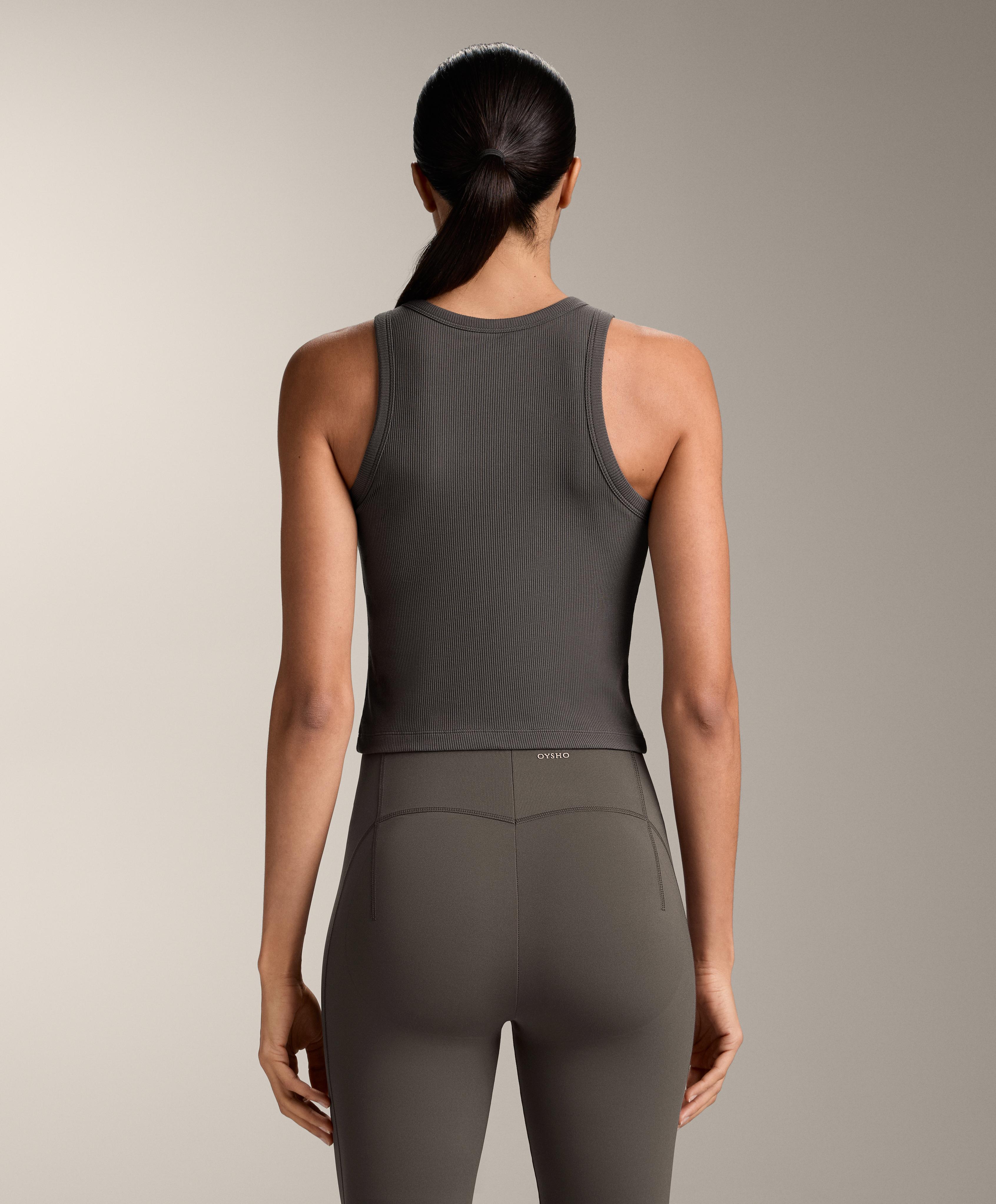 Long rib modal blend tank top