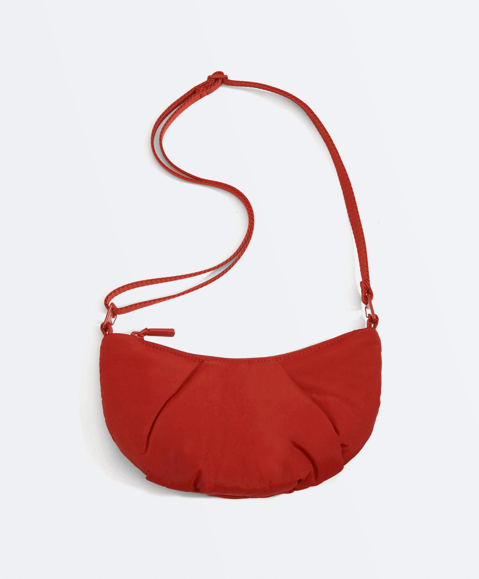 Mini quilted crossbody bag — RED