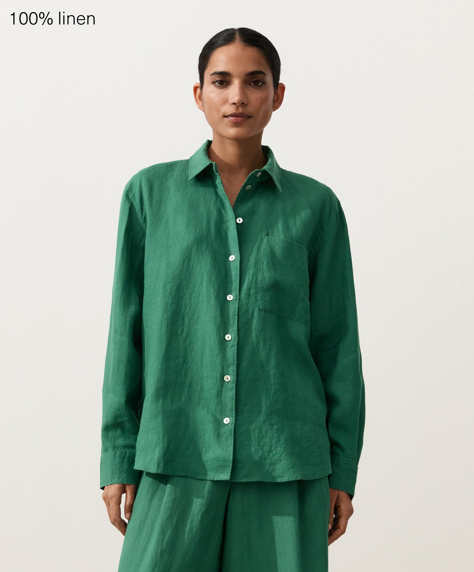100% linen relaxed shirt 100% linen relaxed shirt