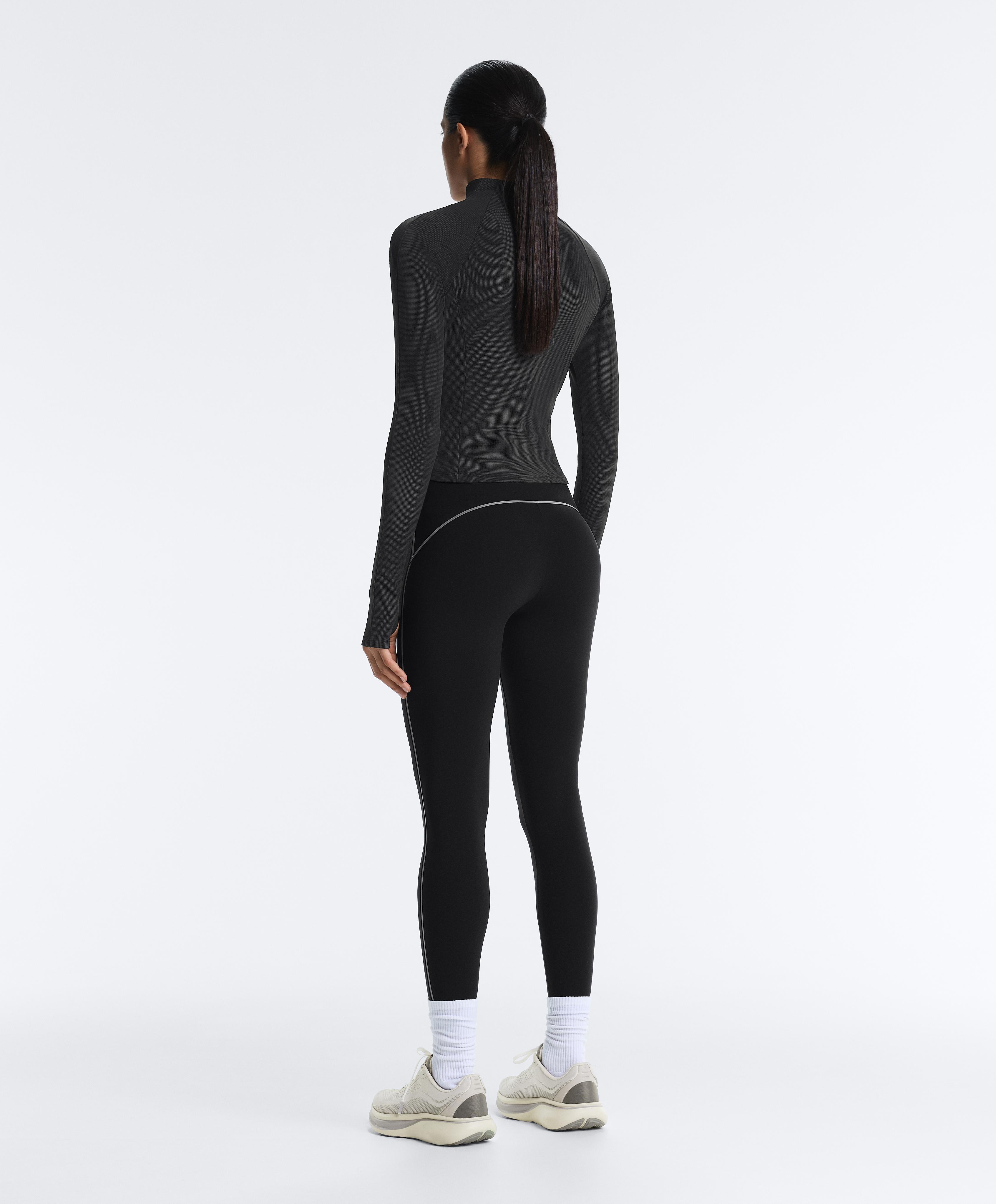 Light warm reflective technical jacket — BLACK