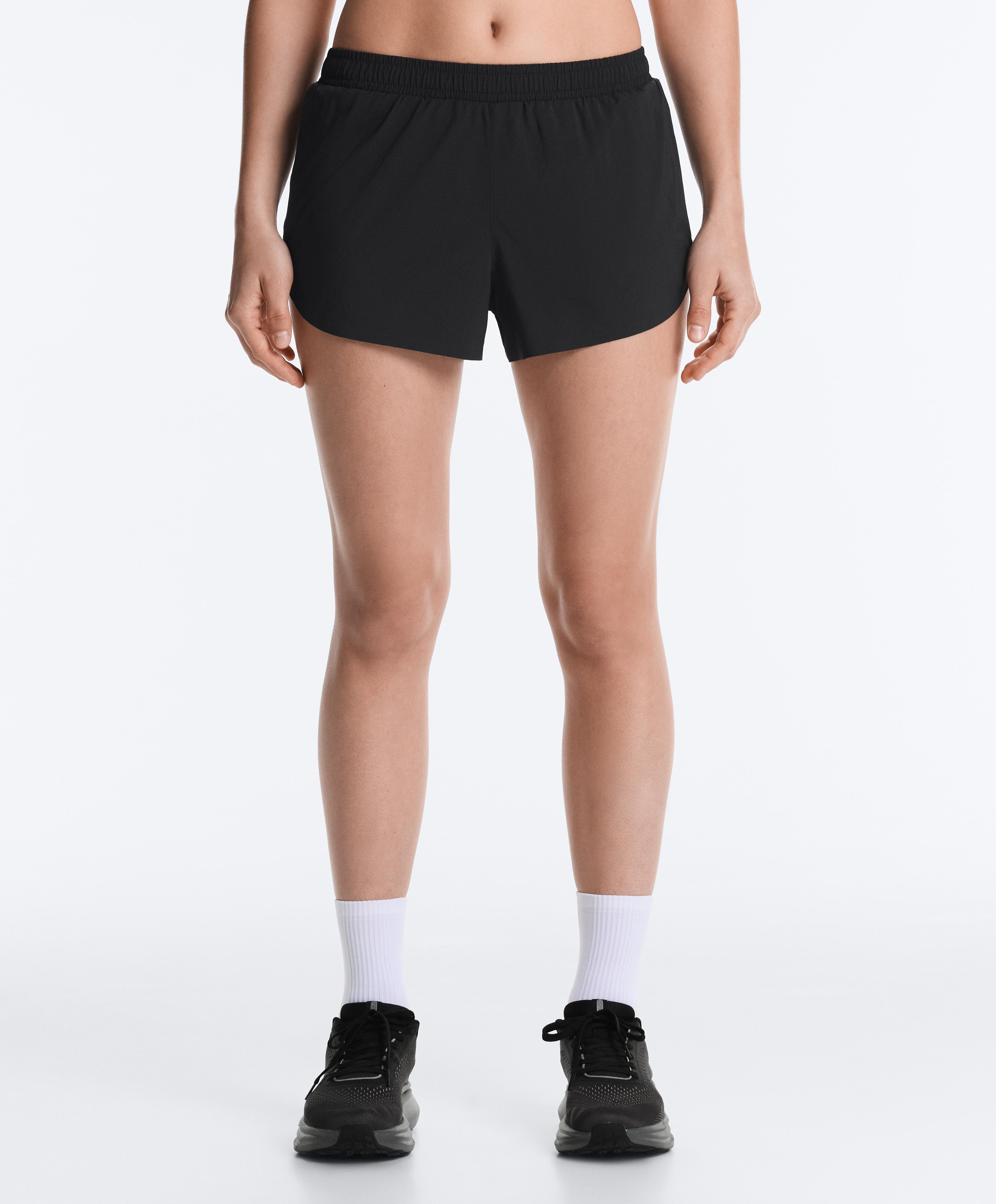 6cm low-rise technical shorts — BLACK