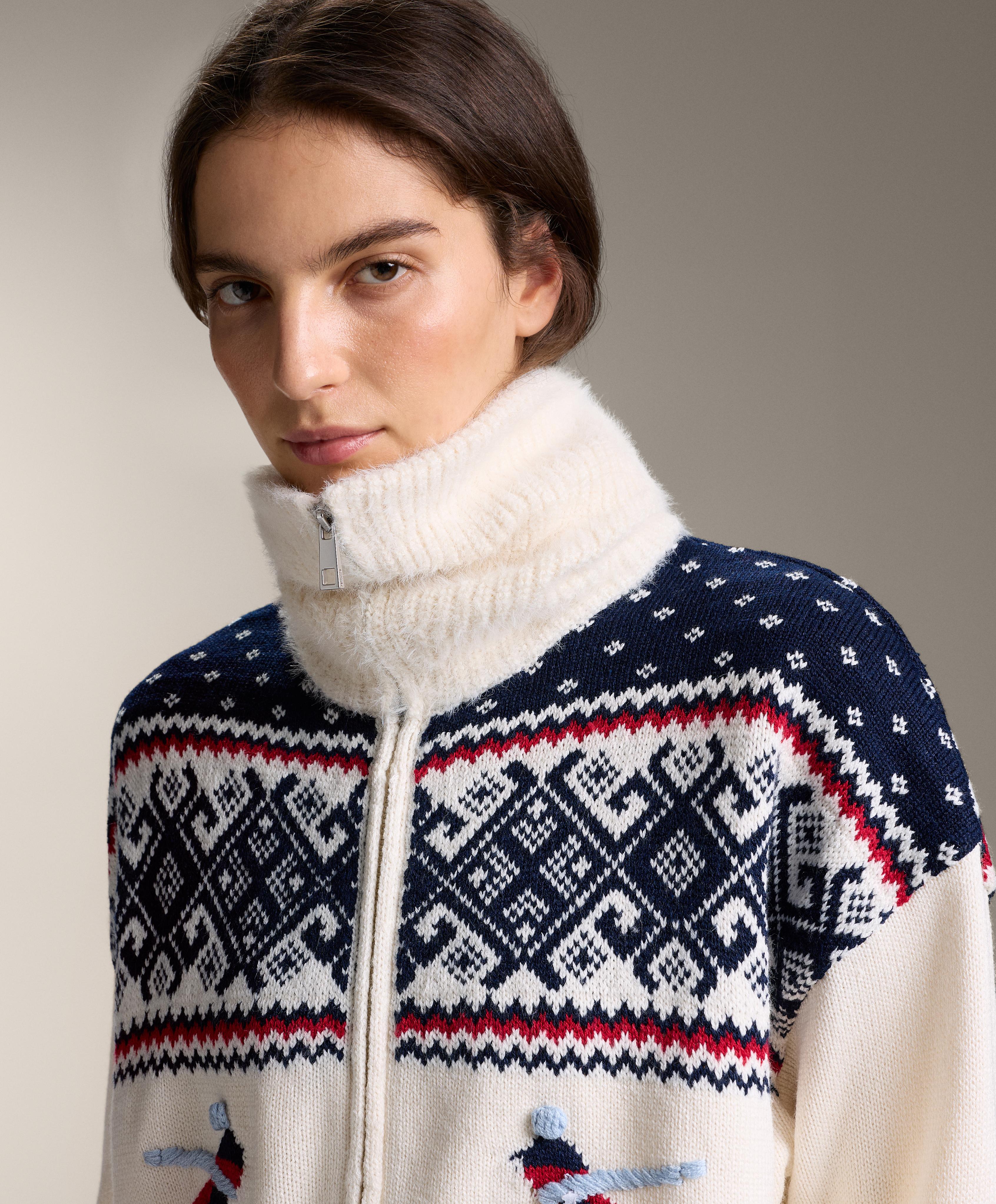 Cardigan en maille Jacquard ski