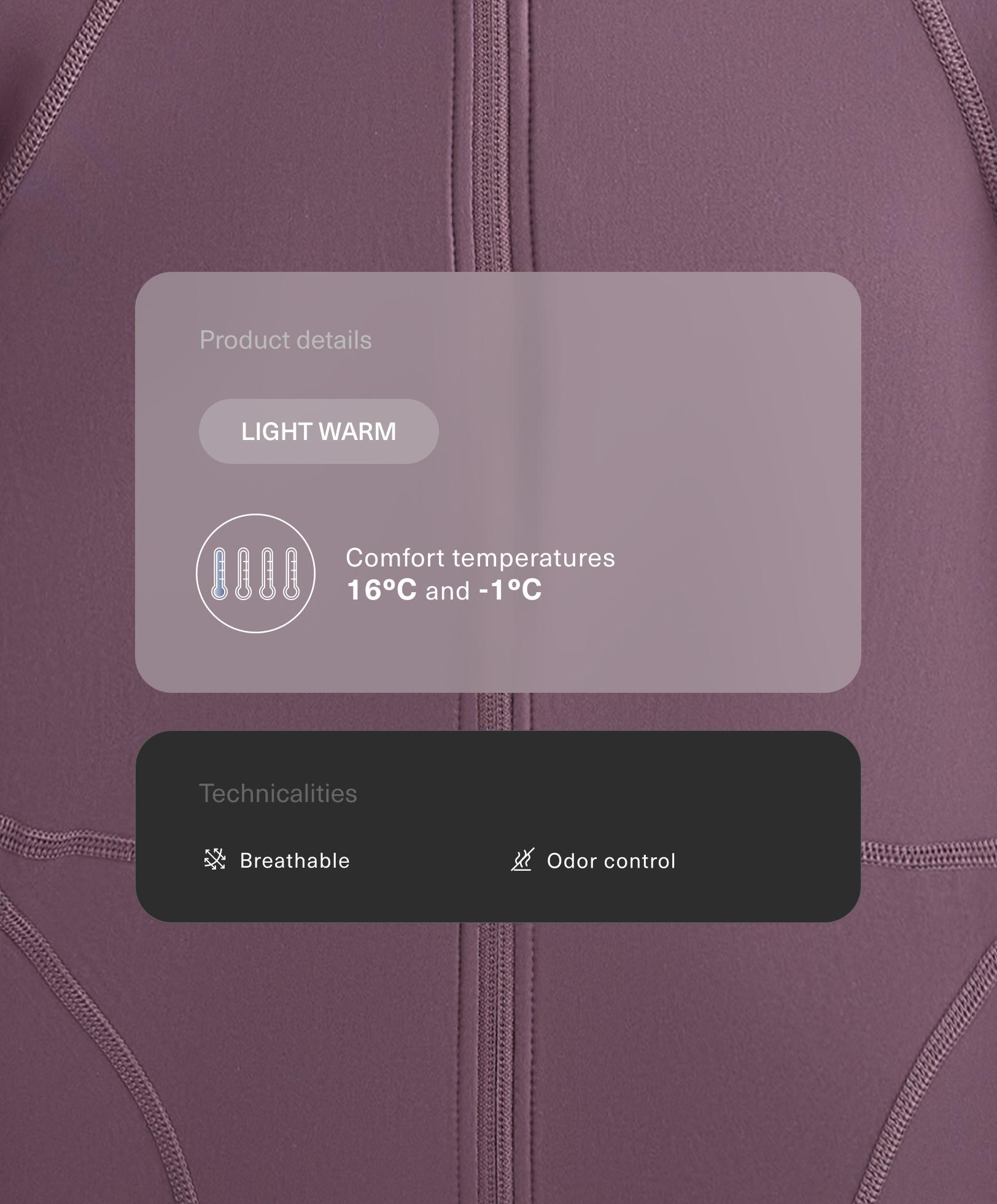 Chaqueta técnica light warm costuras - Rebajas