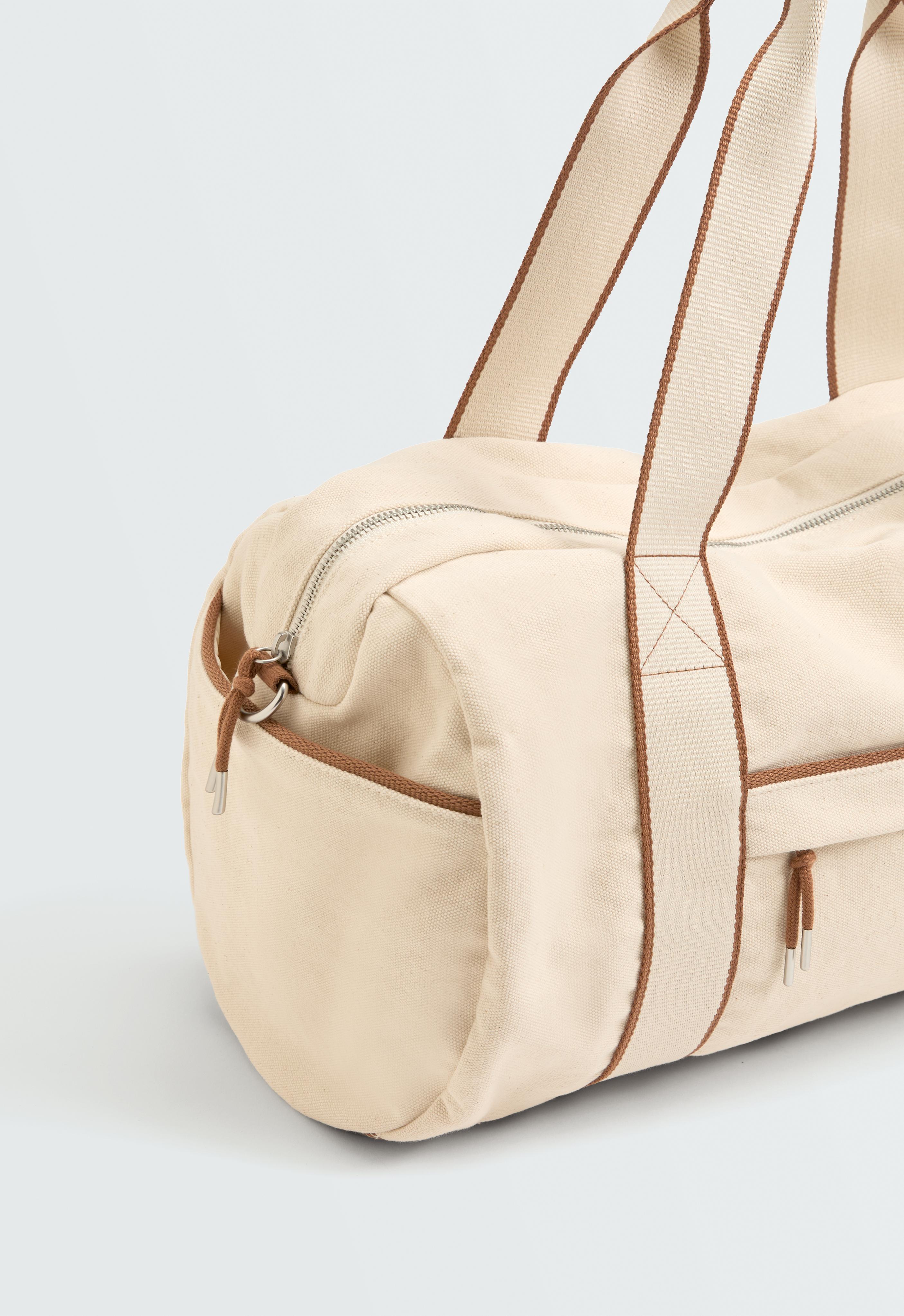 Canvas bowling bag — ECRU